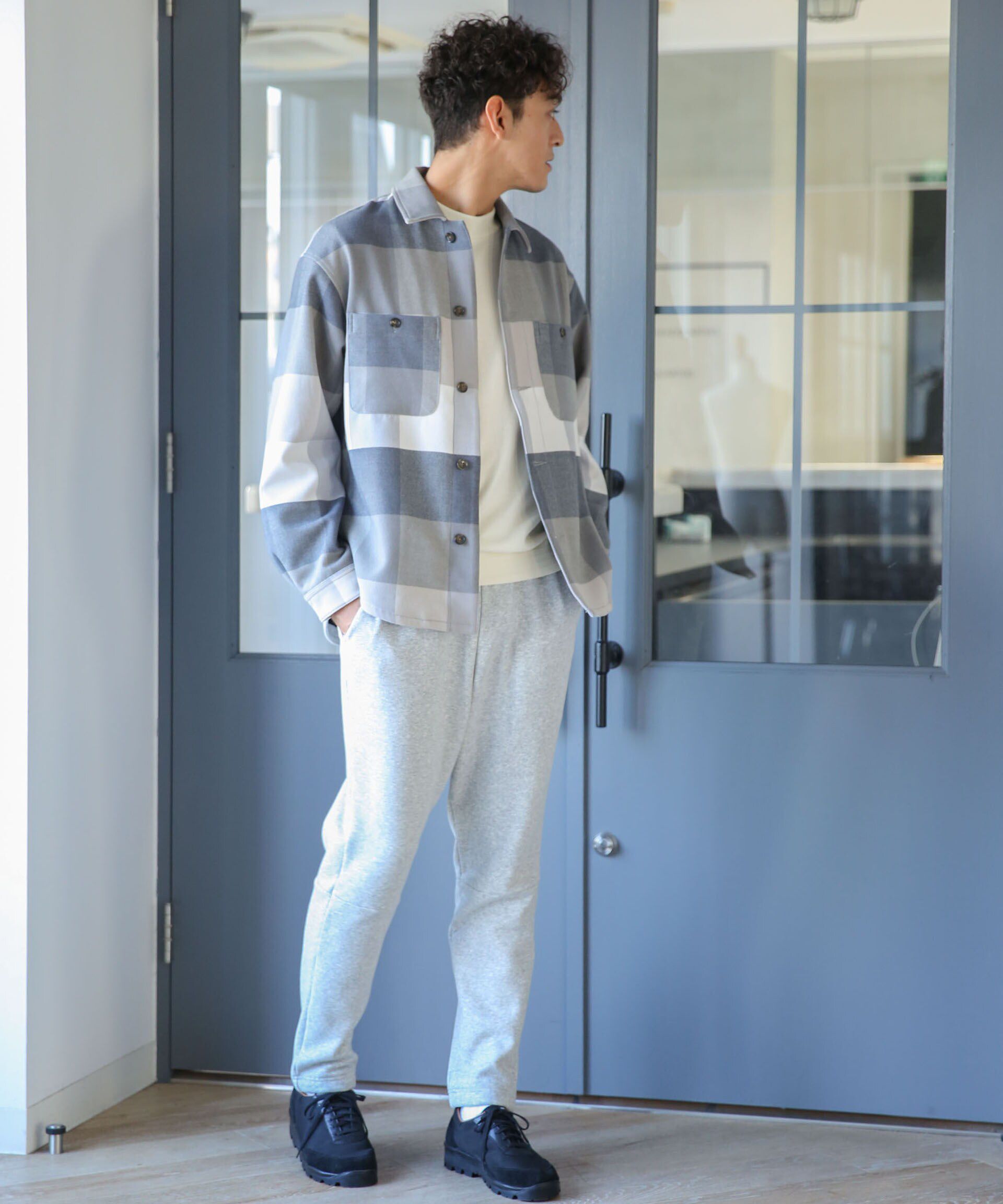 nano･universe「テックメルトンシャツブルゾン」|ブルゾン・スタジャン|