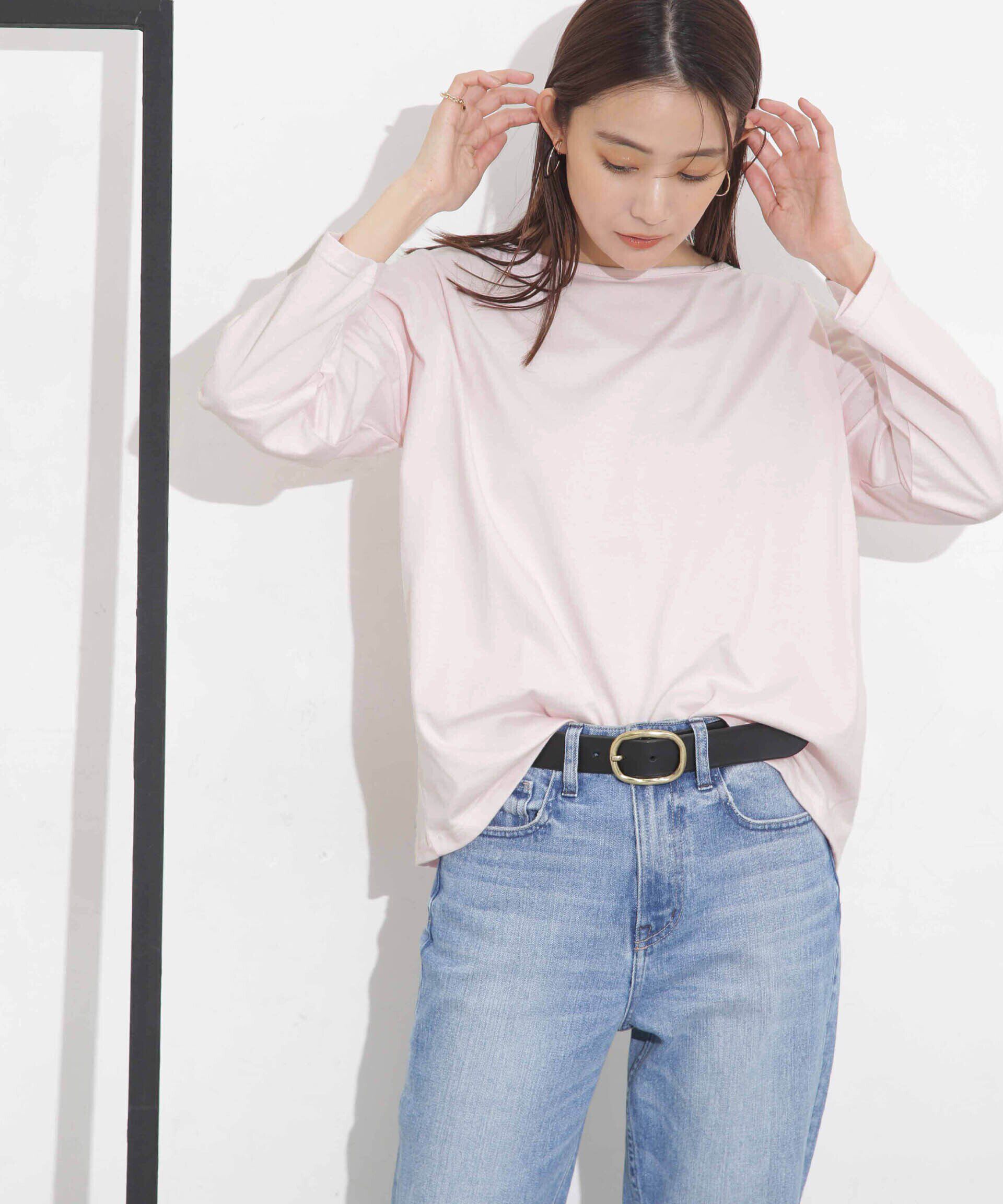 nano･universe「Le minor/別注 プチコパン2wayプルオーバー」|Tシャツ・カットソー|ピンク