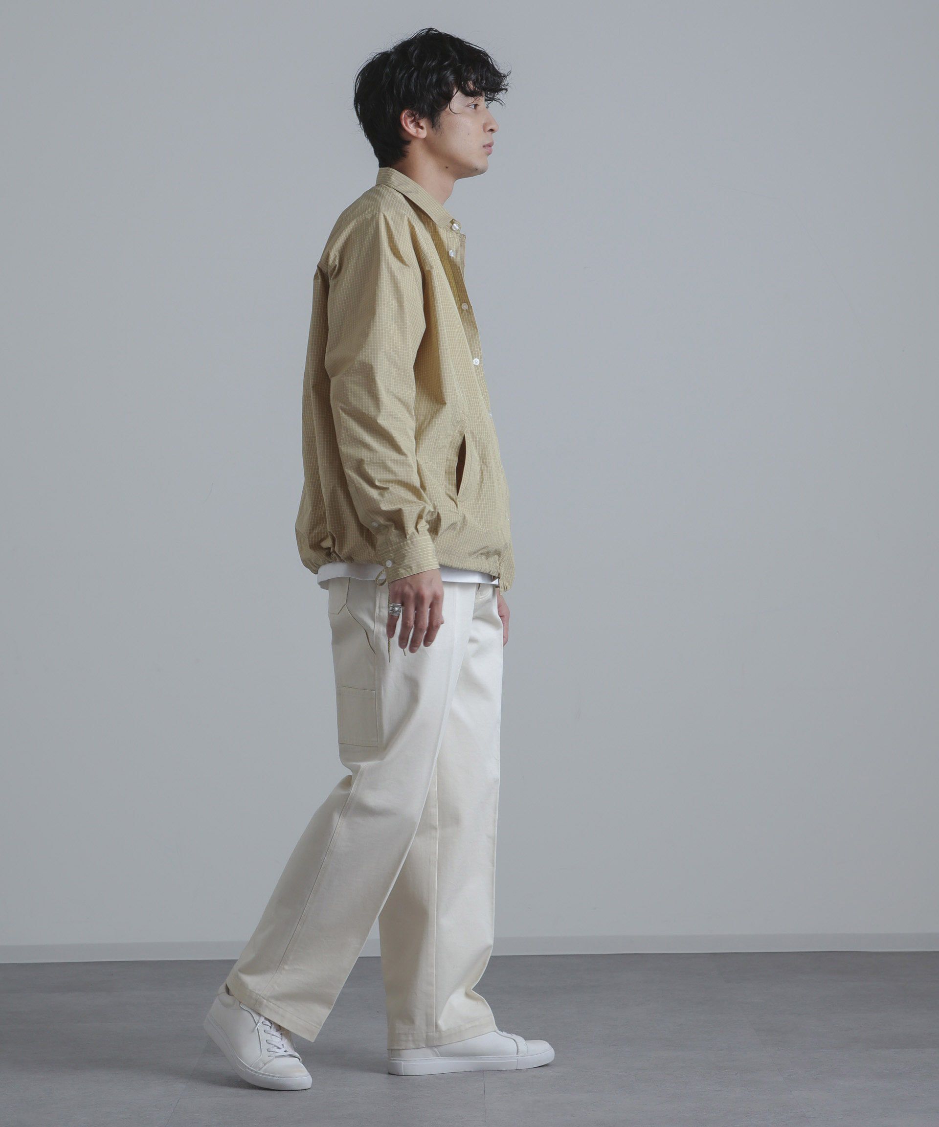 nano･universe「総柄サイドスピンドルコーチシャツジャケット」|ブルゾン・スタジャン|