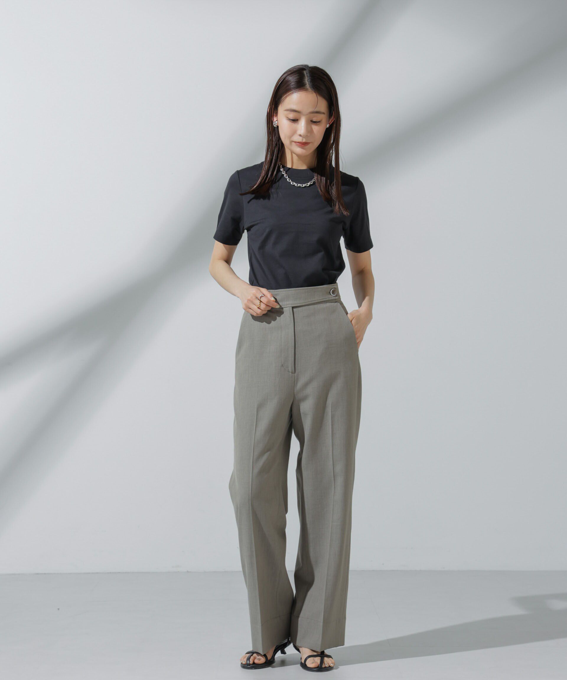 nano･universe「Anti Soaked(R) 汗染み防止 クルーネックTシャツ」|Tシャツ・カットソー|