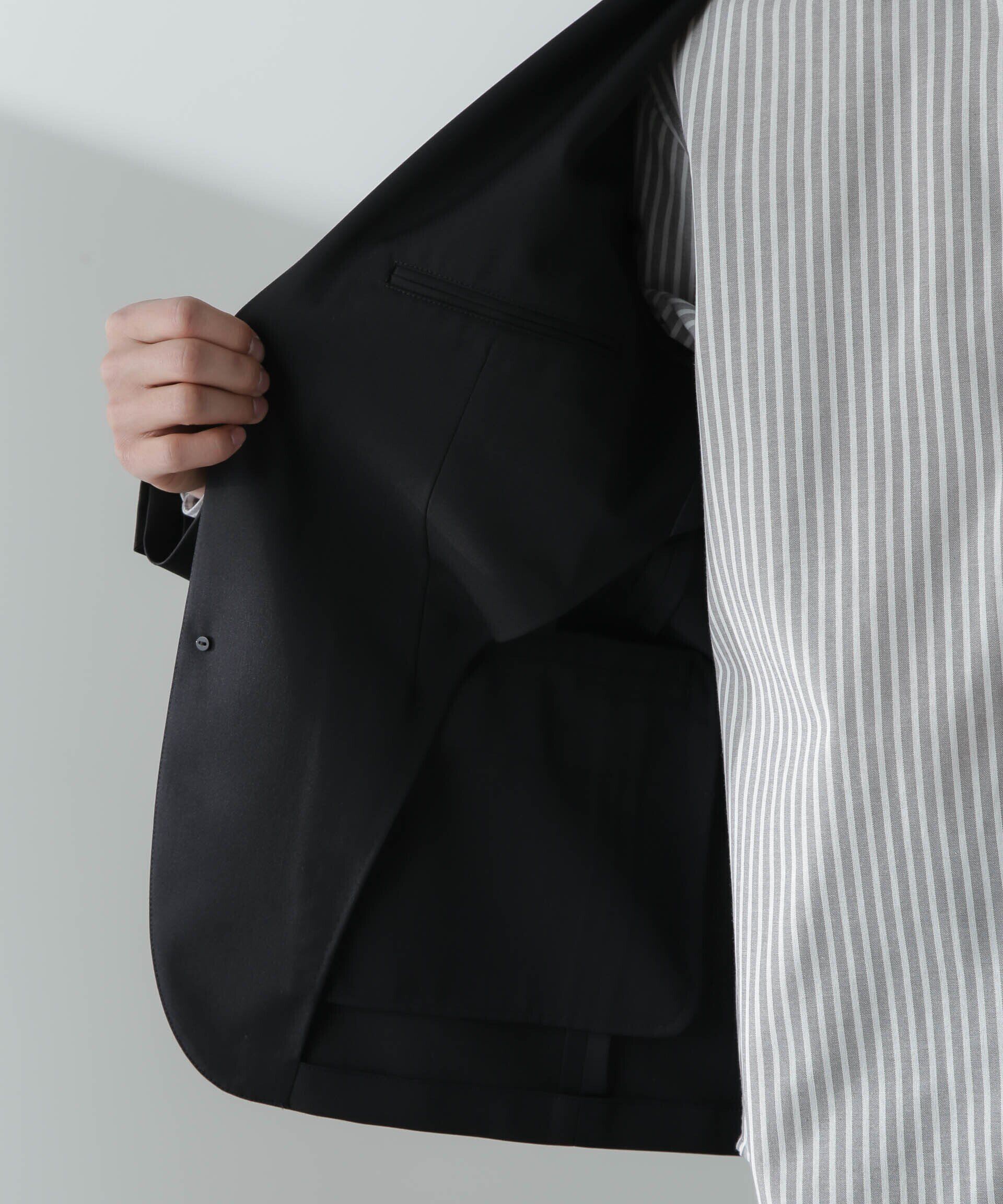 nano･universe「ドライウールギャバジンボクシージャケット(セットアップ可)」|テーラードジャケット|