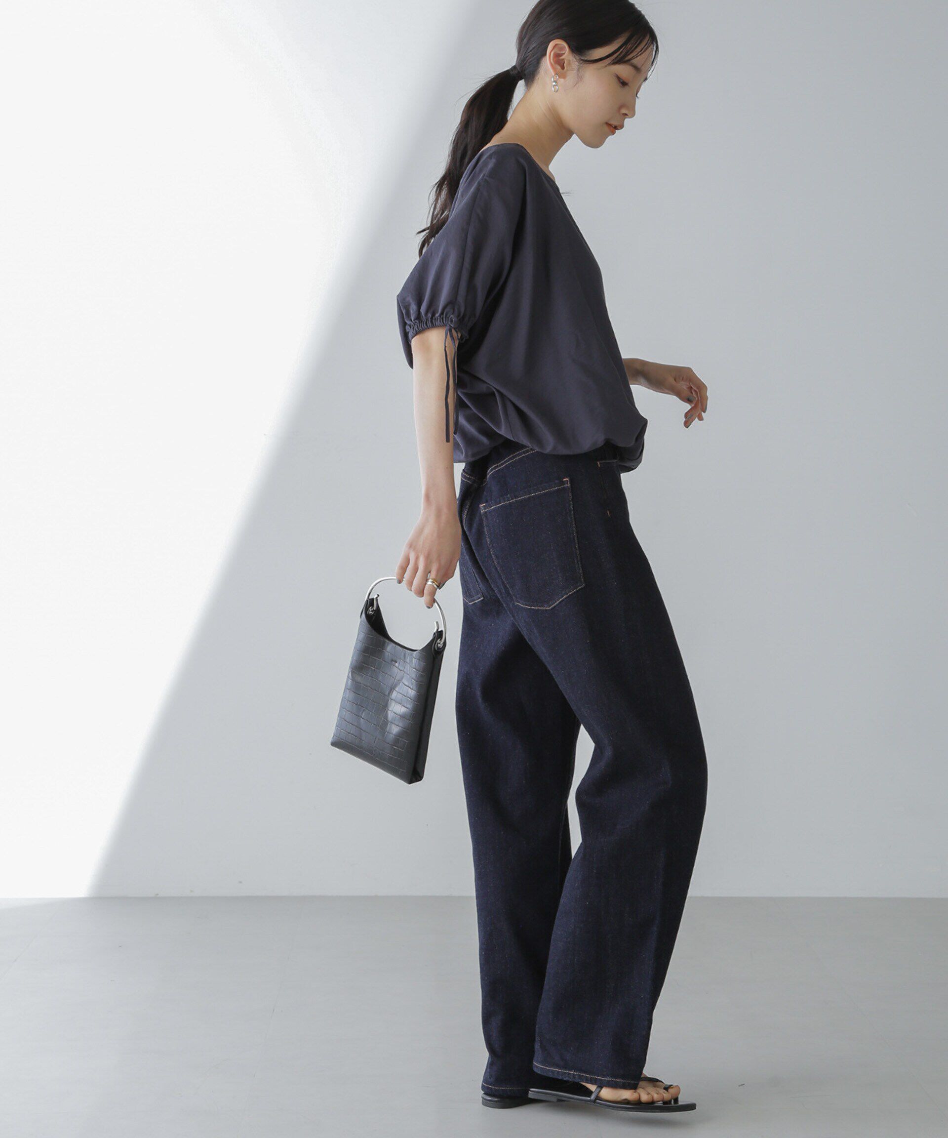 nano･universe「バルーンシルエットブラウス」|シャツ・ブラウス|