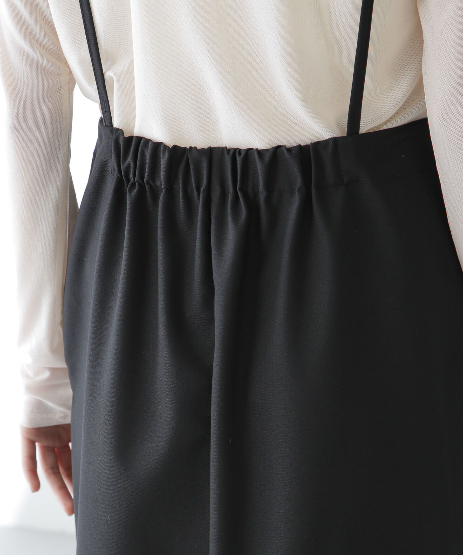 nano･universe「サスペンダースカート」|スカート|