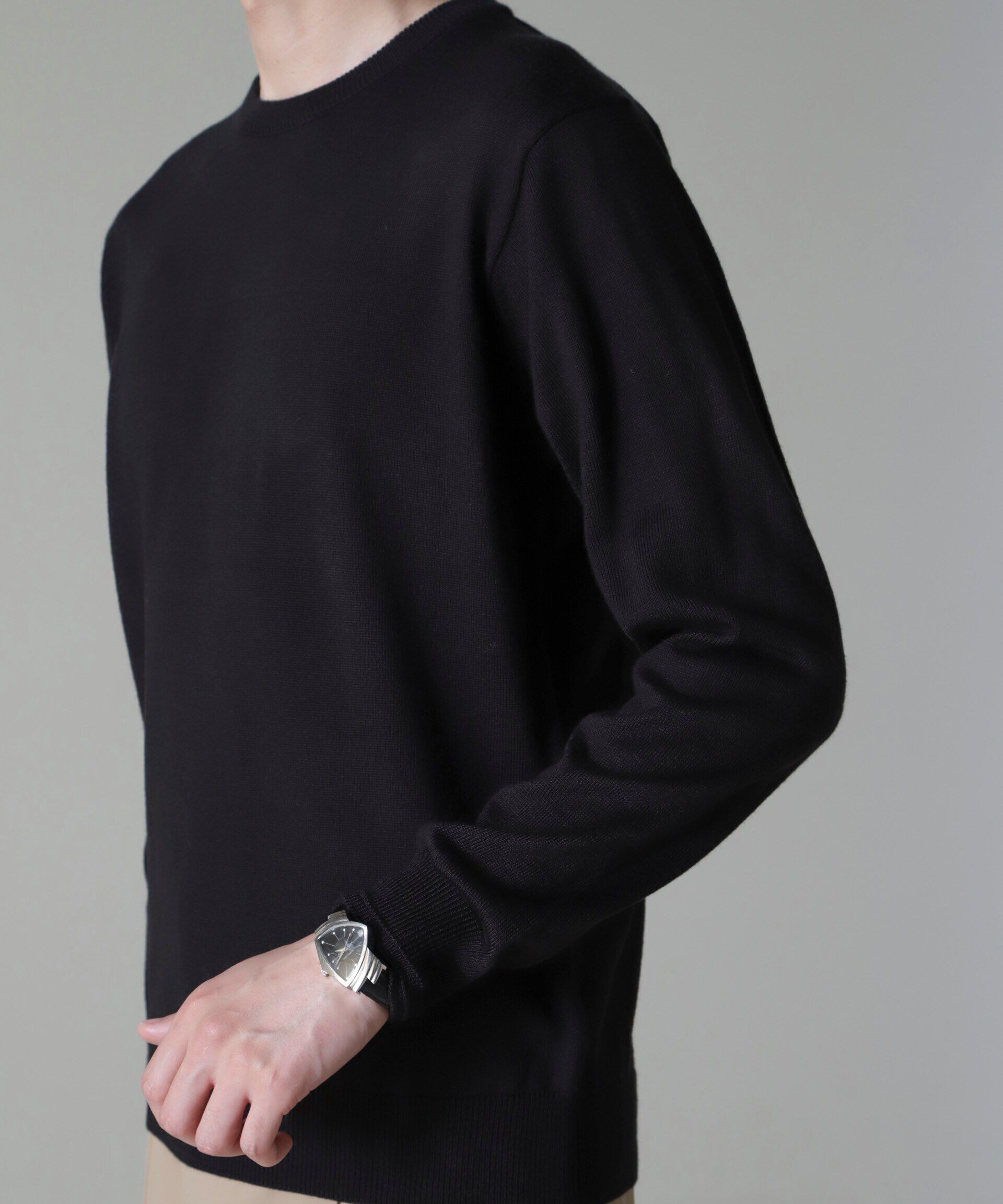 nano･universe「タスマニアミックスクルーネックニット」|ニット・セーター|