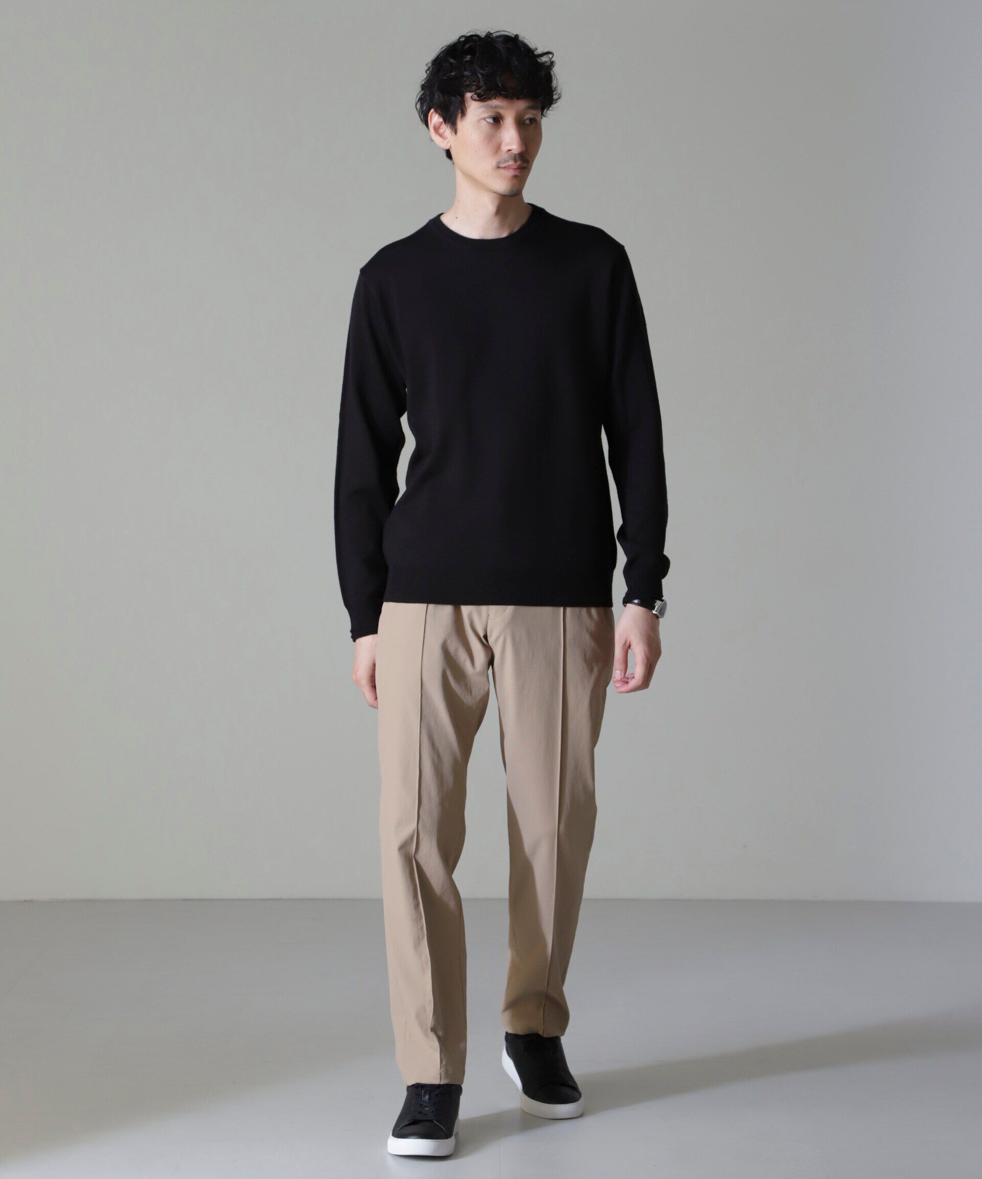 nano･universe「タスマニアミックスクルーネックニット」|ニット・セーター|