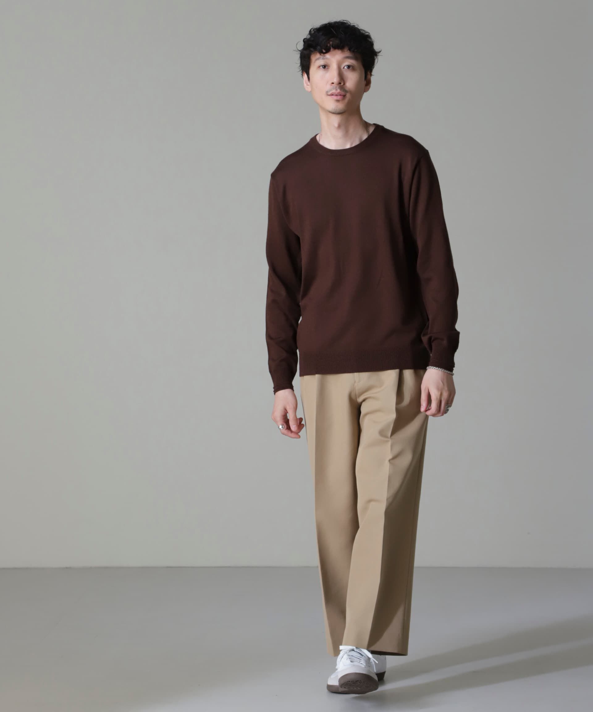 nano･universe「タスマニアミックスクルーネックニット」|ニット・セーター|