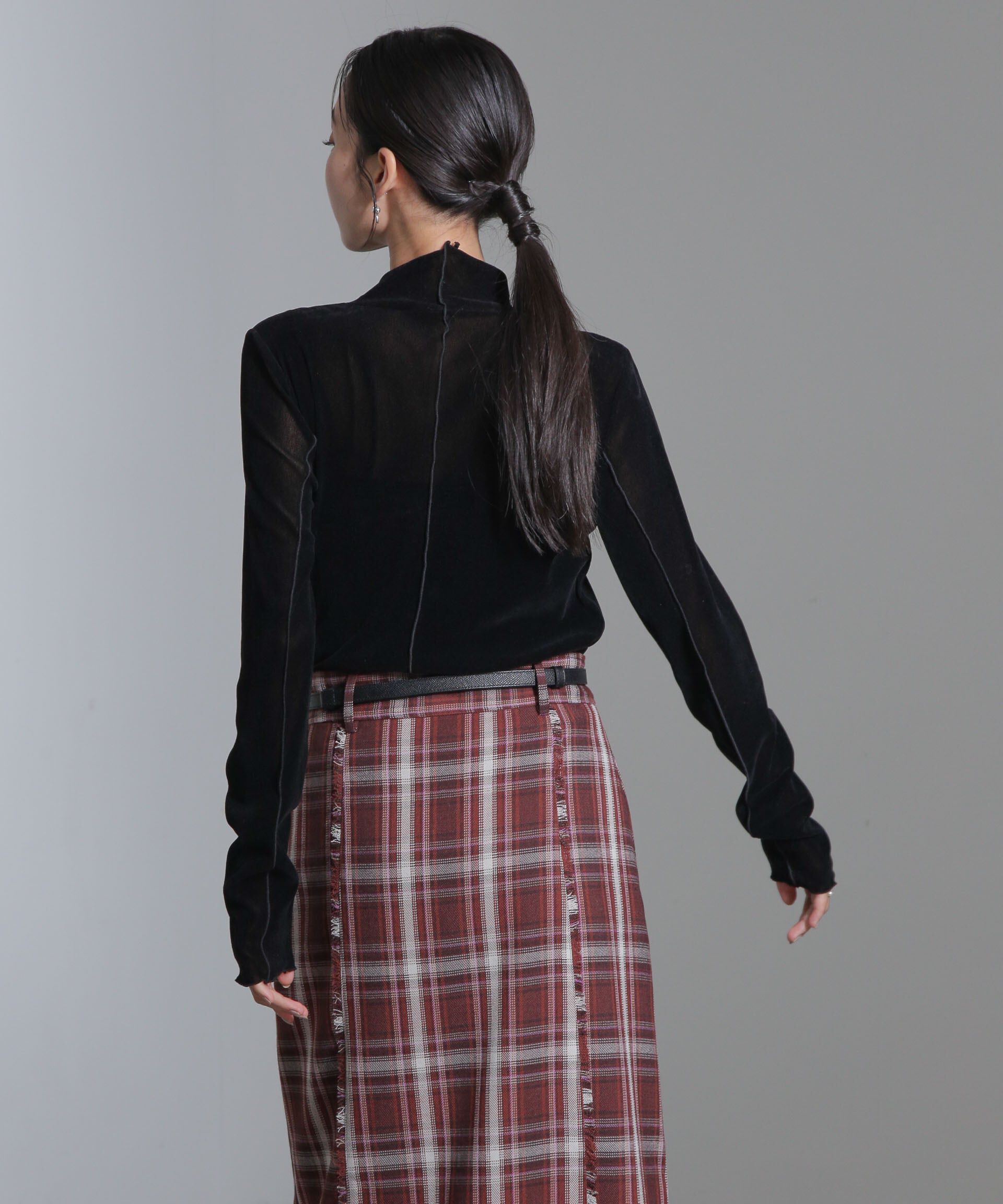 nano･universe「ベロアチュールタートルプルオーバー」|Tシャツ・カットソー|