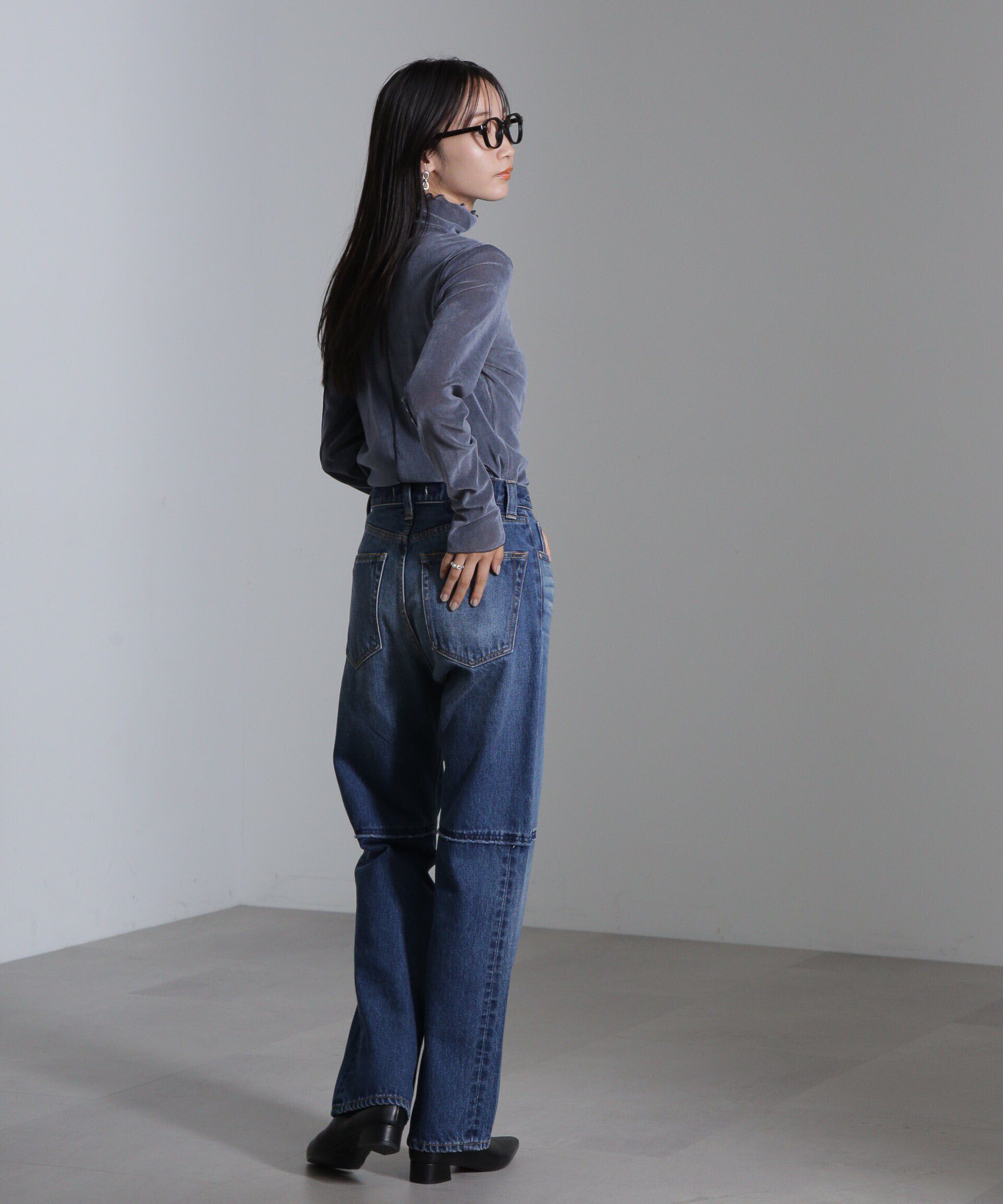 nano･universe「ベロアチュールタートルプルオーバー」|Tシャツ・カットソー|