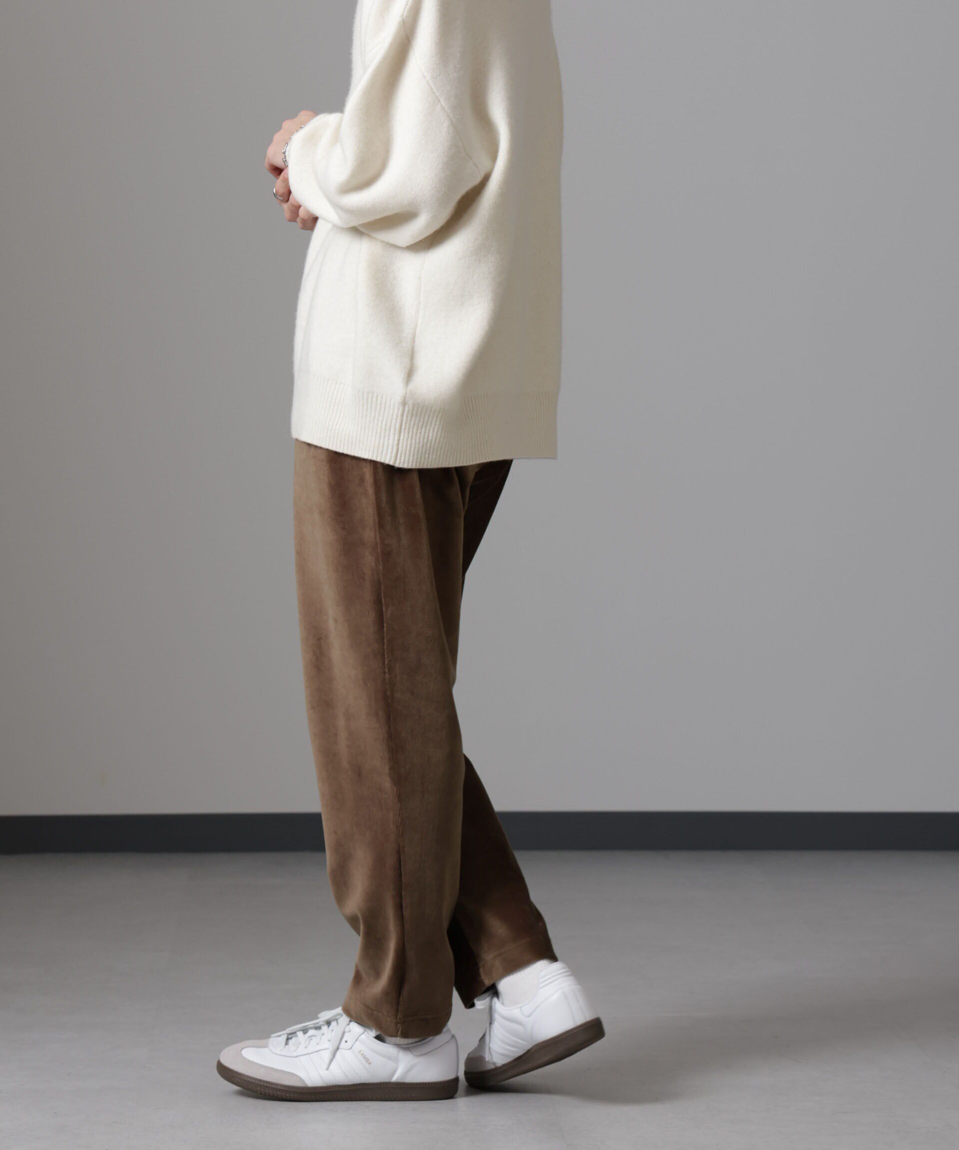 nano･universe「カットコーディロイロングパンツ」|チノ|