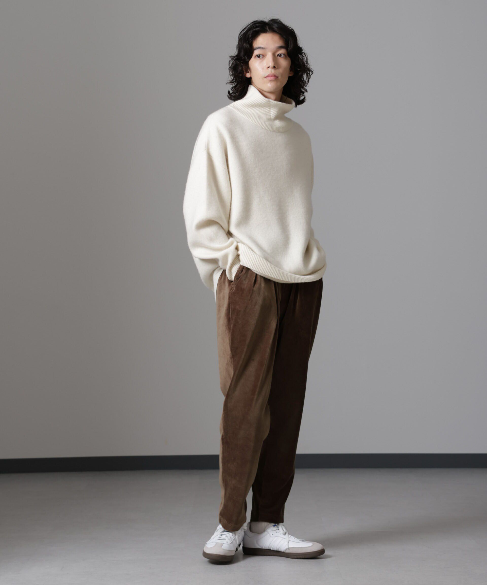 nano･universe「カットコーディロイロングパンツ」|チノ|