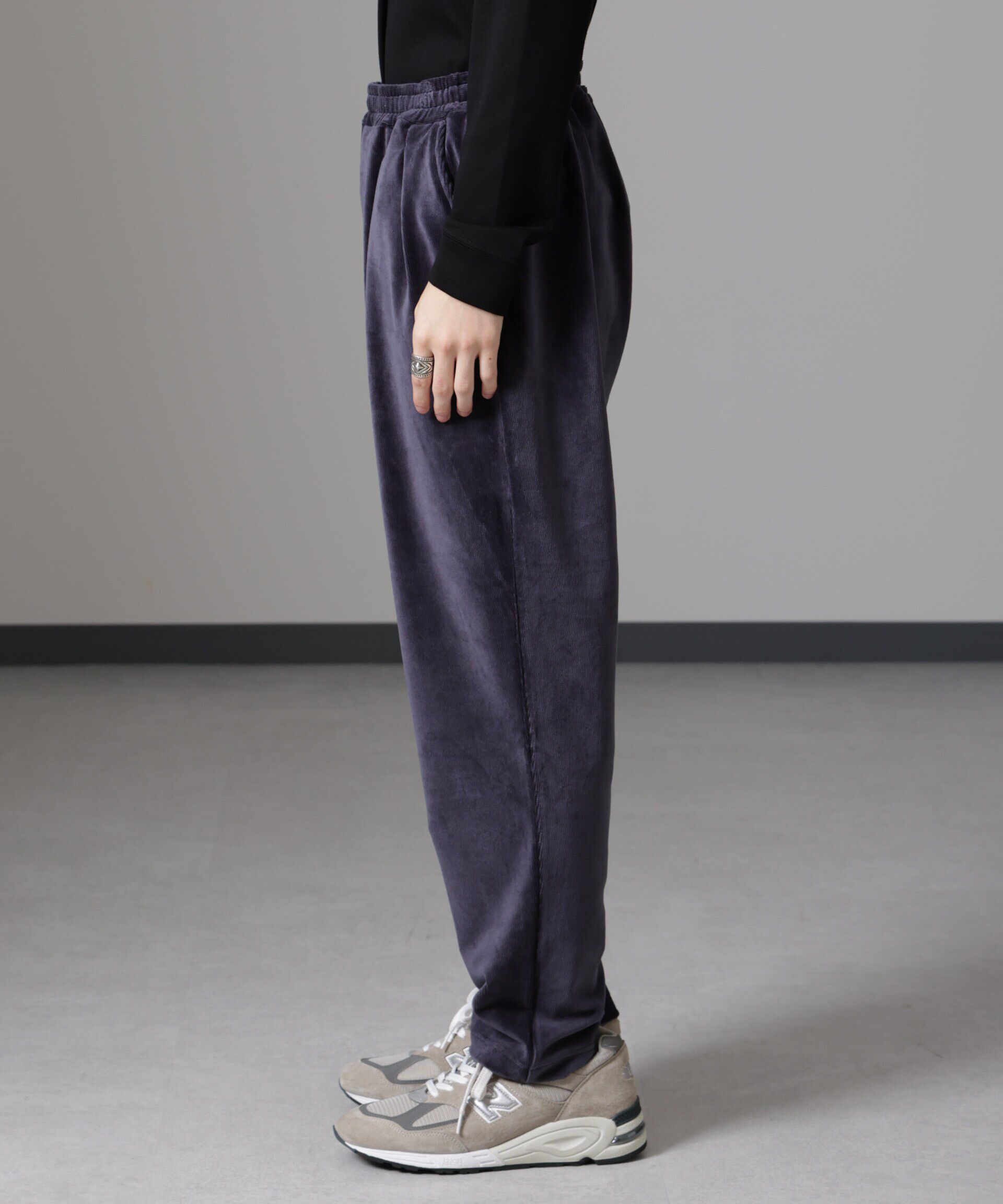 nano･universe「カットコーディロイロングパンツ」|チノ|