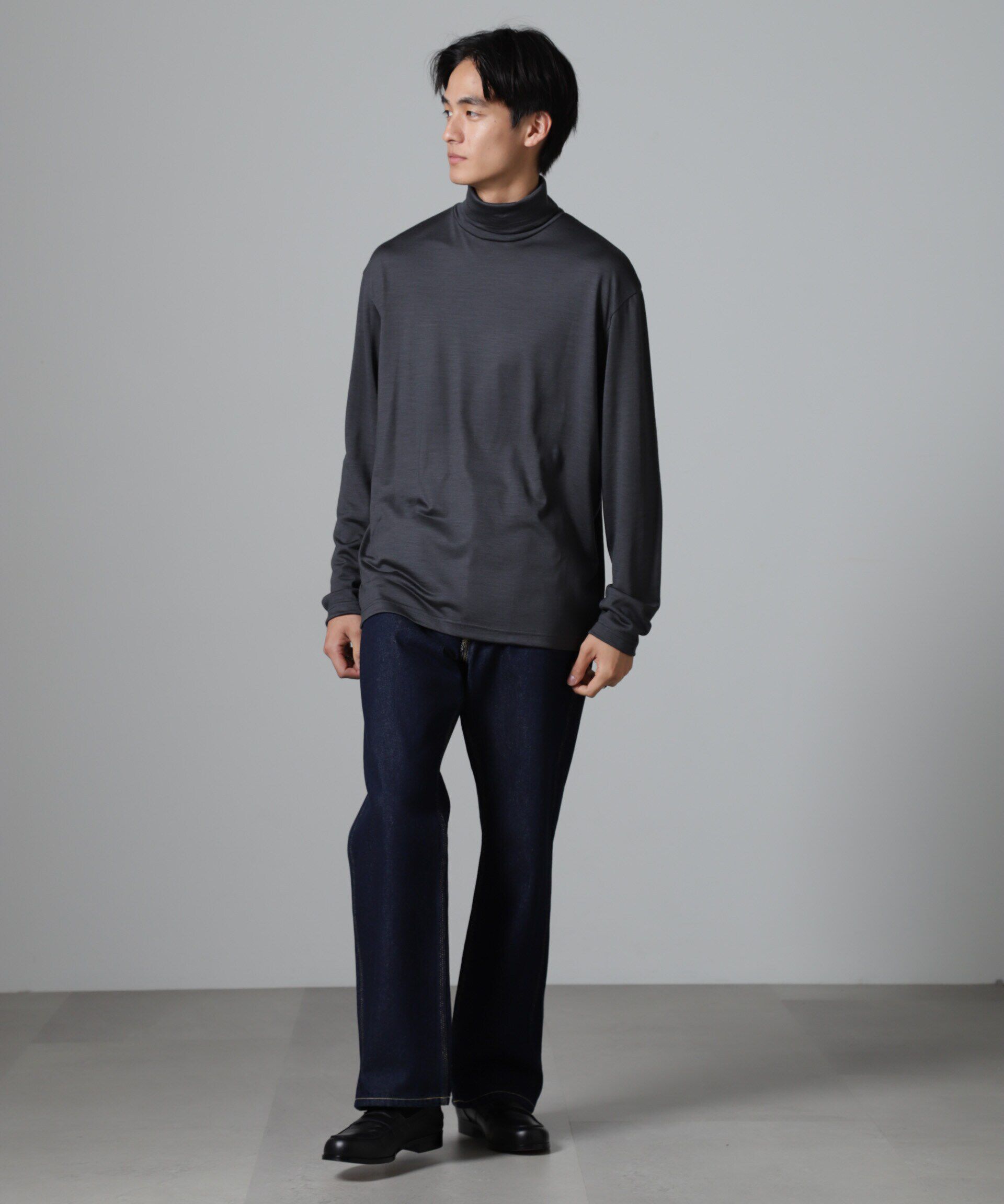 nano･universe「「100%ウォッシャブルウール」タートルネック」|Tシャツ・カットソー|