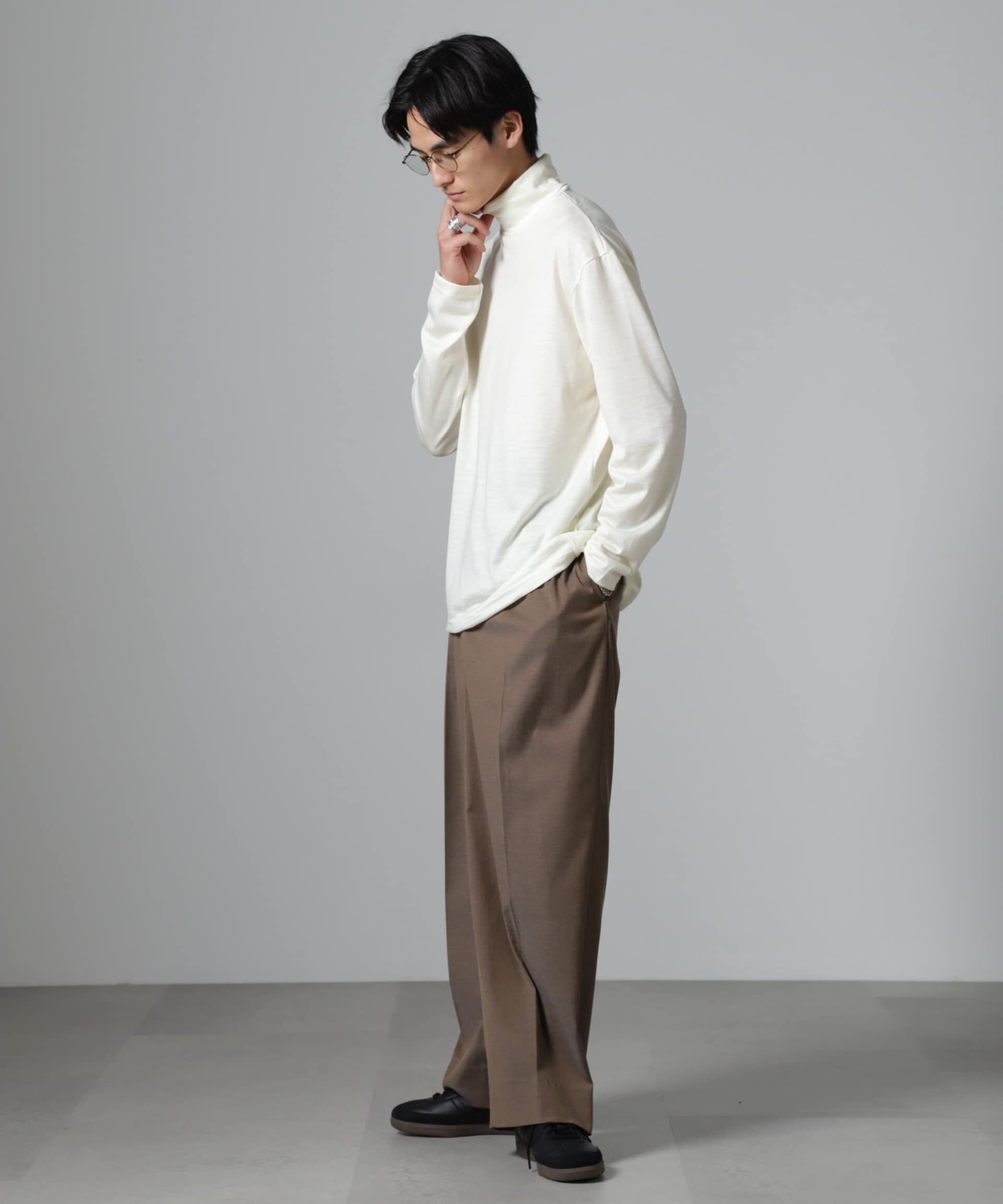 nano･universe「「100%ウォッシャブルウール」タートルネック」|Tシャツ・カットソー|