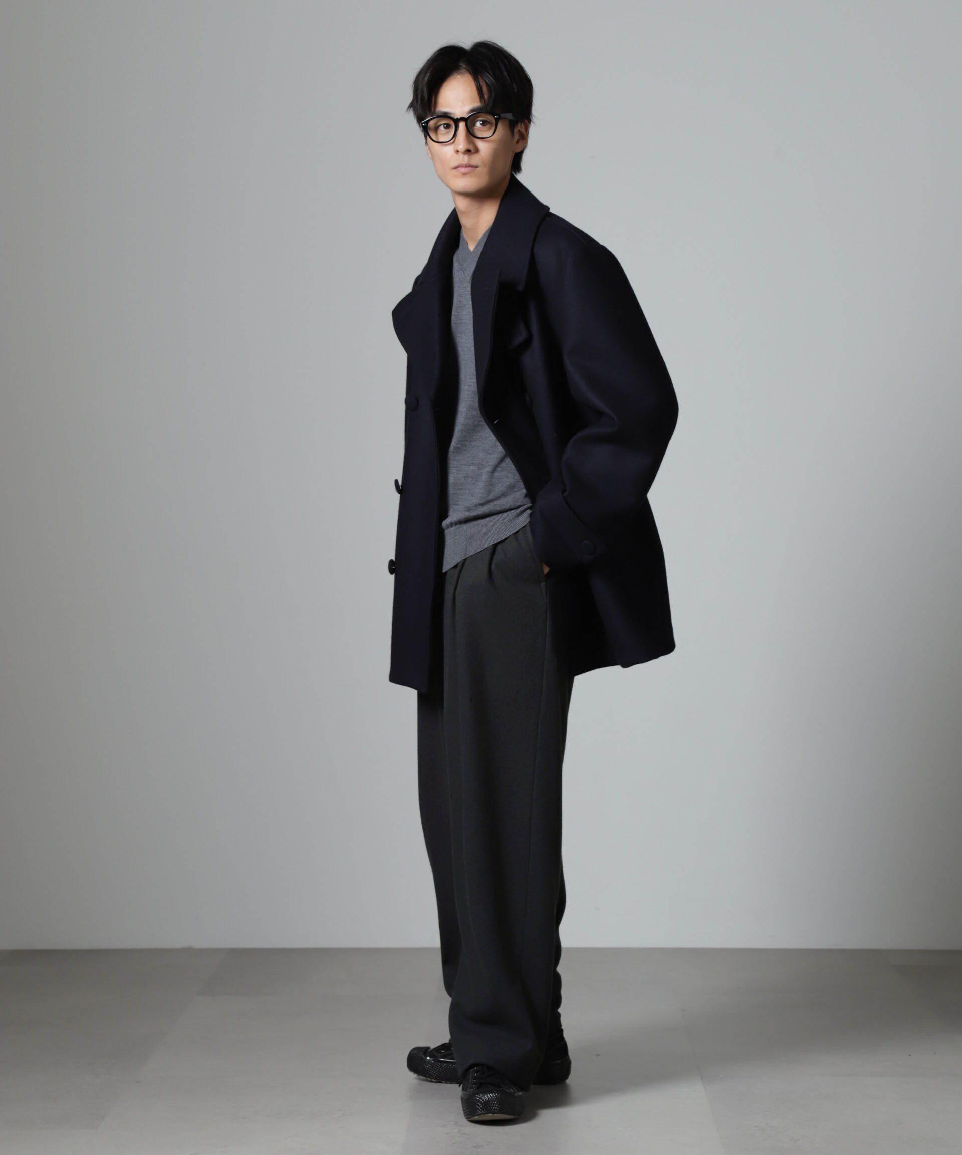 nano･universe「「100%ウール」2タックワイドパンツ」|チノ|