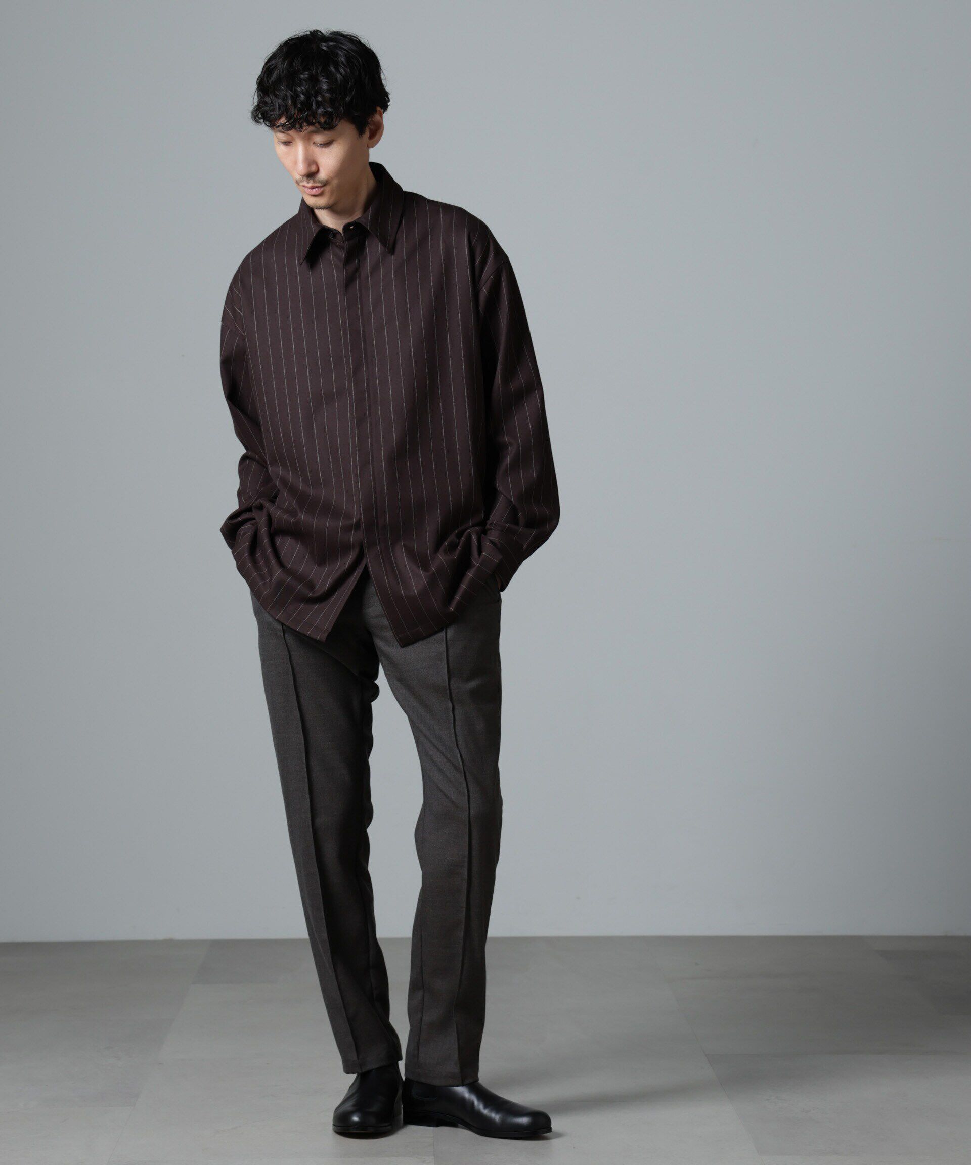 nano･universe「｢N TROUSERS PREMIUM｣RENURウール混洗えるサキソニーパンツ(セットアップ可)」|スーツ|