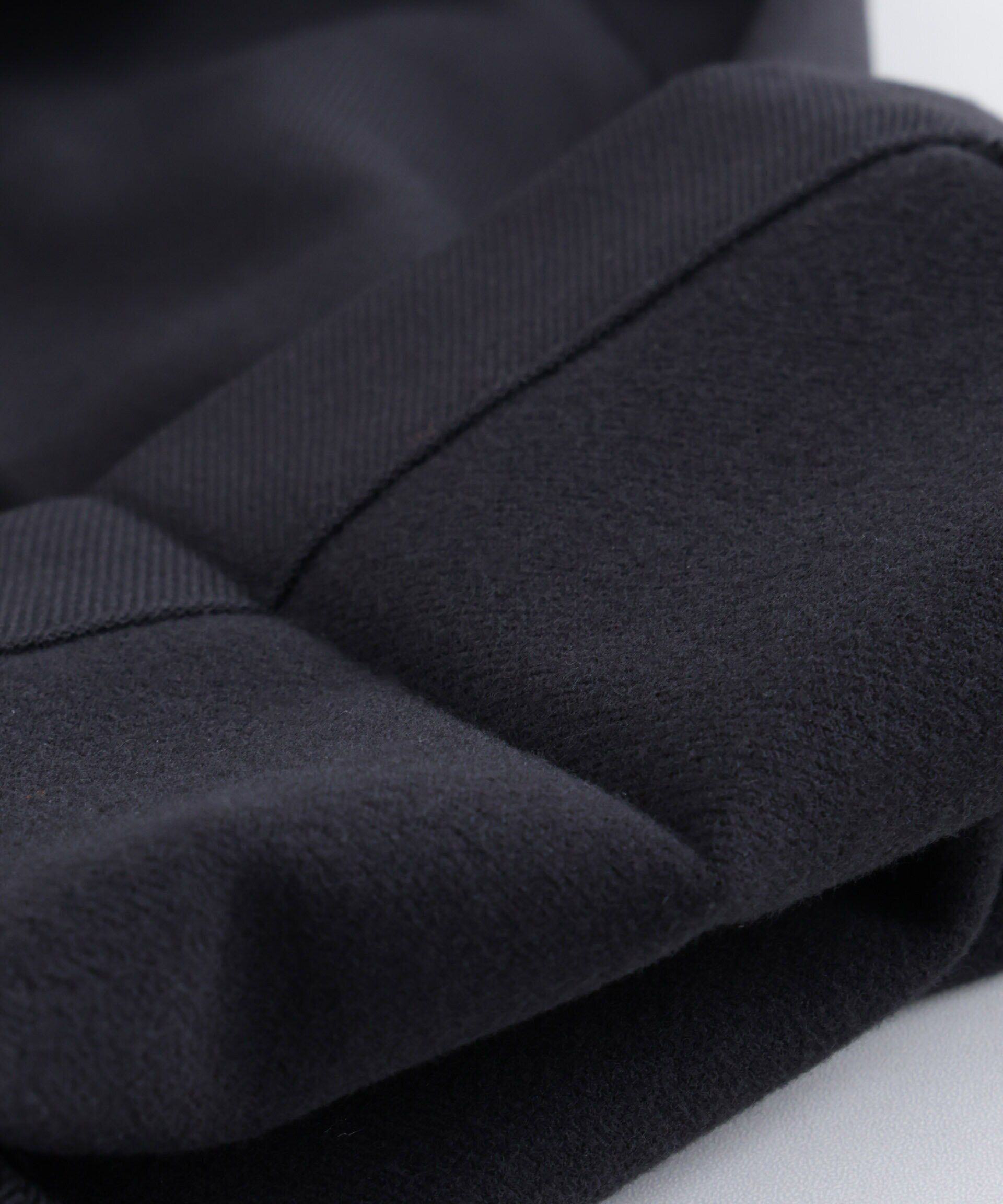 nano･universe「微起毛ワイドテーパードパンツ」|チノ|