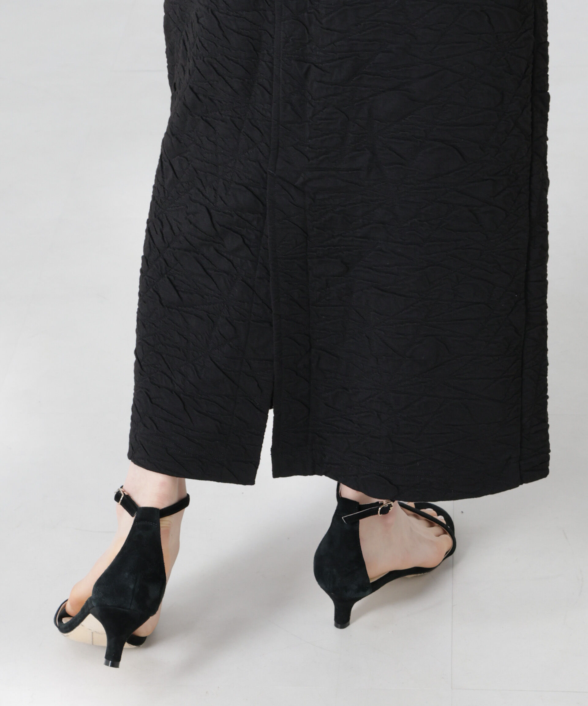 nano･universe「フクレジャガードカットナロースカート(セットアップ可)」|スカート|