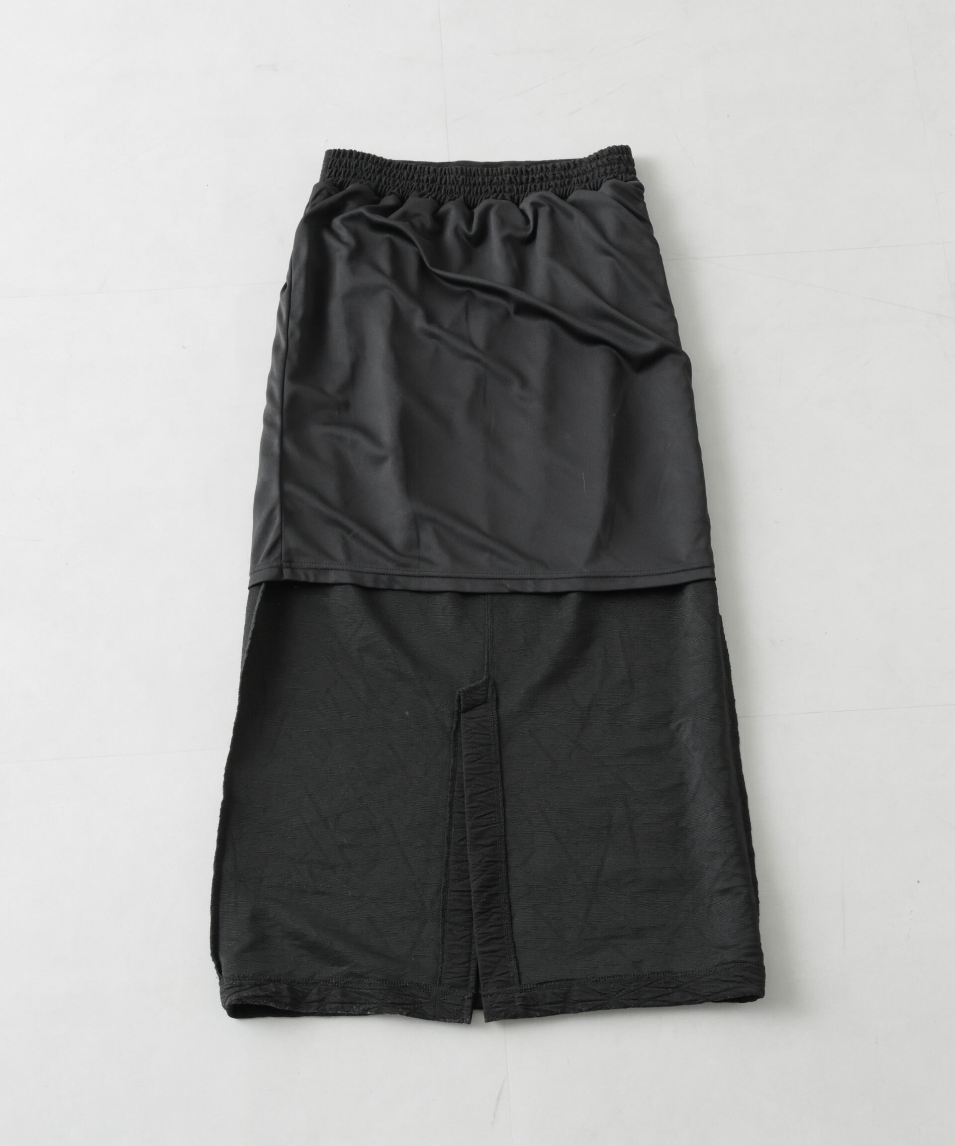 nano･universe「フクレジャガードカットナロースカート(セットアップ可)」|スカート|