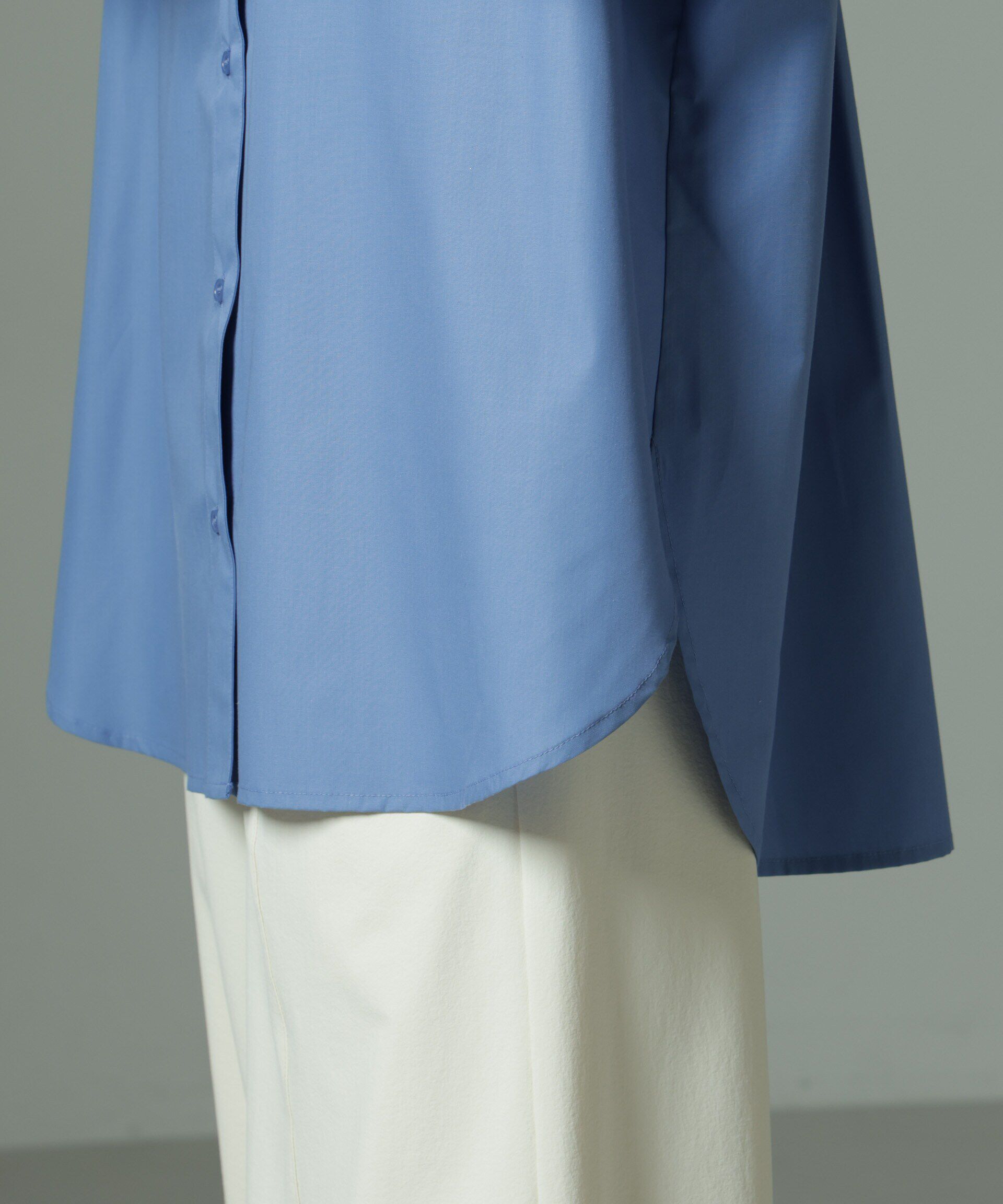 nano･universe「スタンドカラーシャツ」|シャツ・ブラウス|