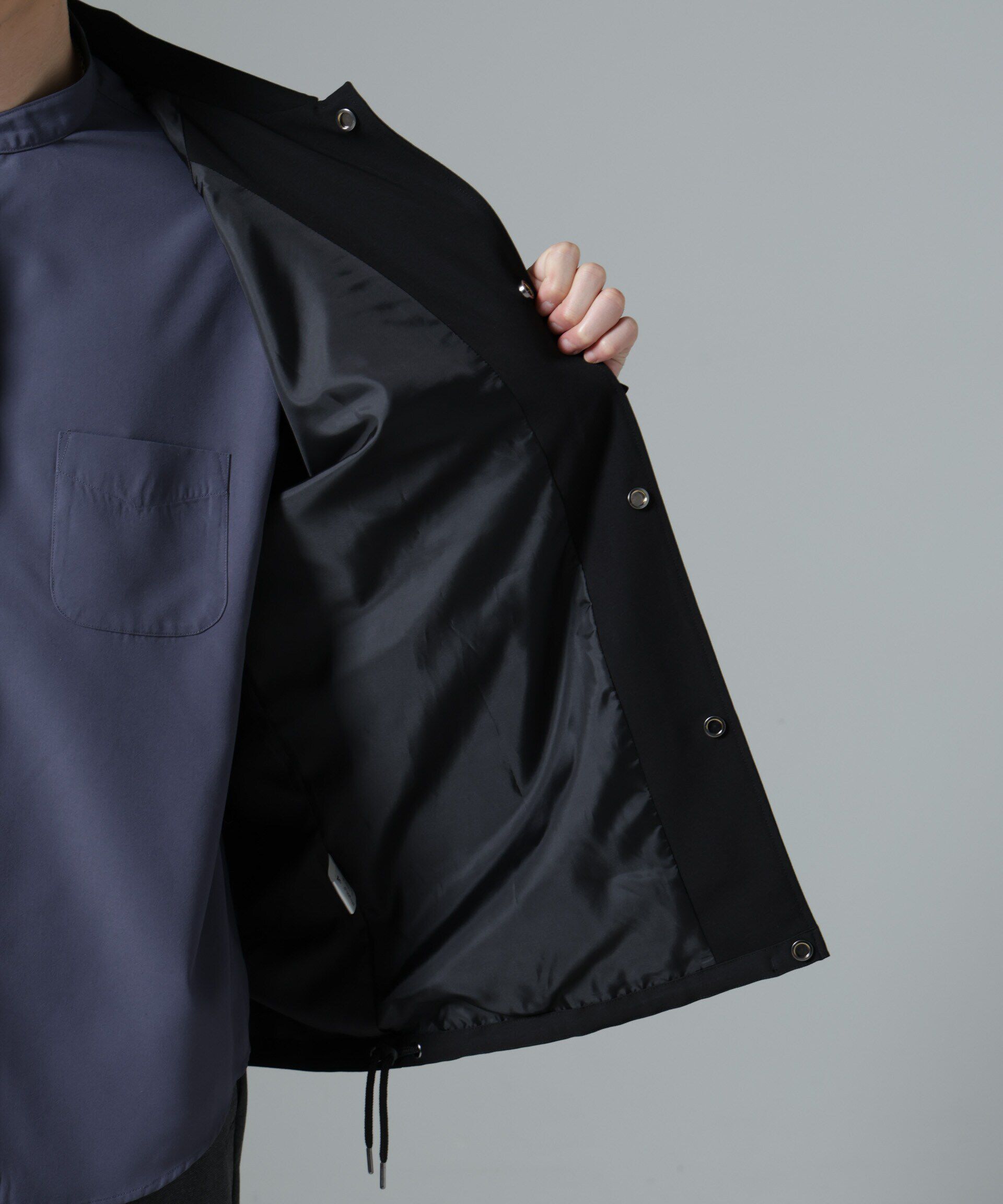 nano･universe「イタリアンドットリラックスコーチジャケット」|ブルゾン・スタジャン|