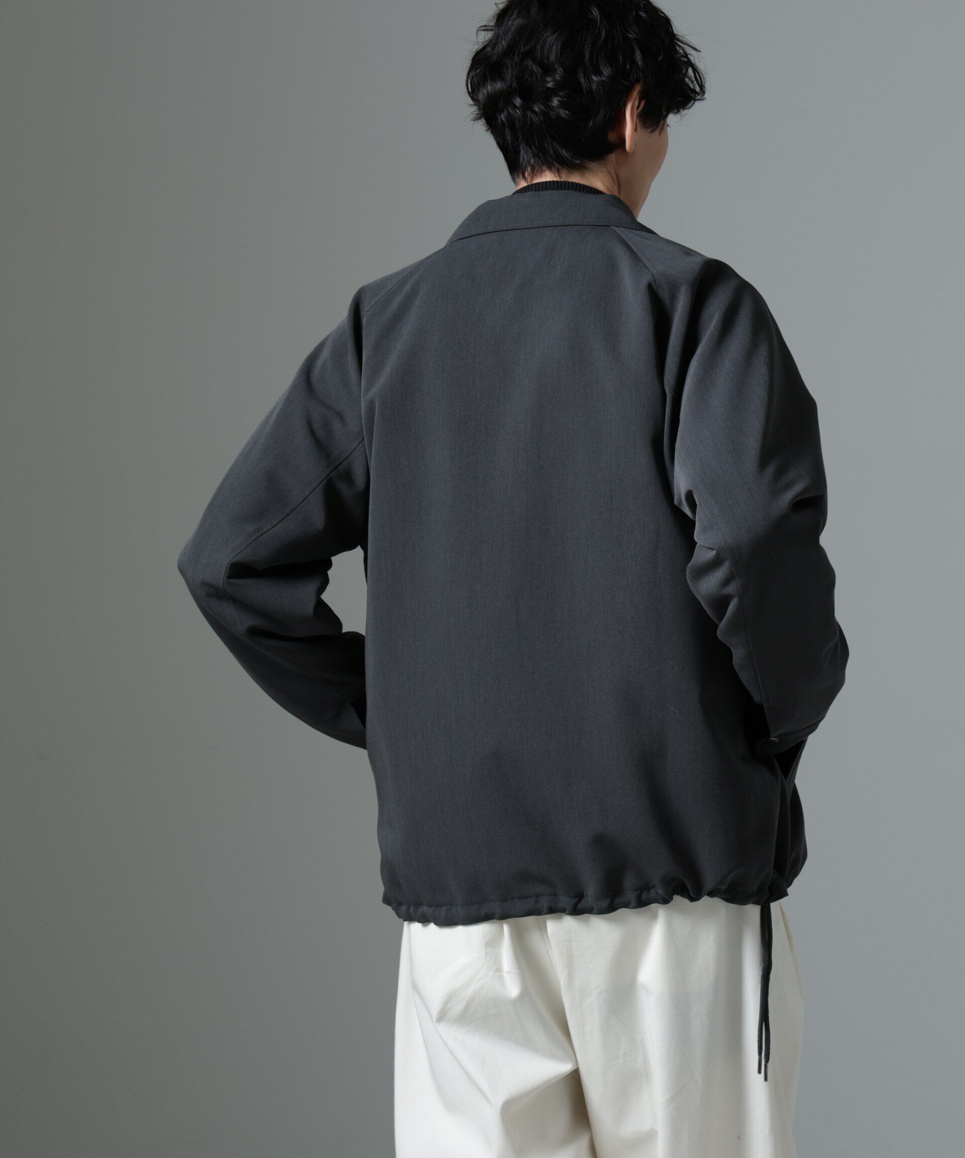 nano･universe「イタリアンドットリラックスコーチジャケット」|ブルゾン・スタジャン|