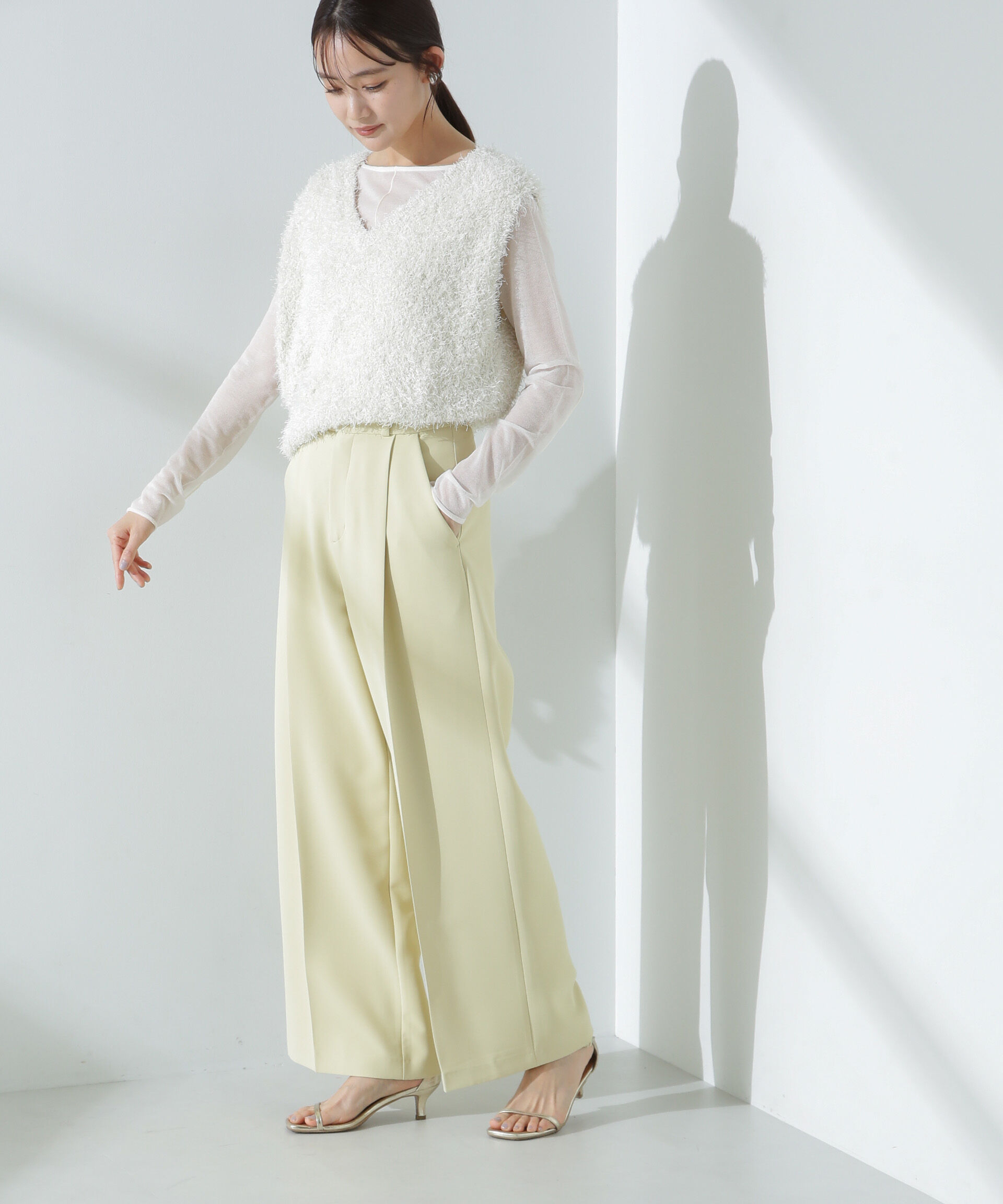 nano･universe「ツイルワイドスラックス」|チノ|