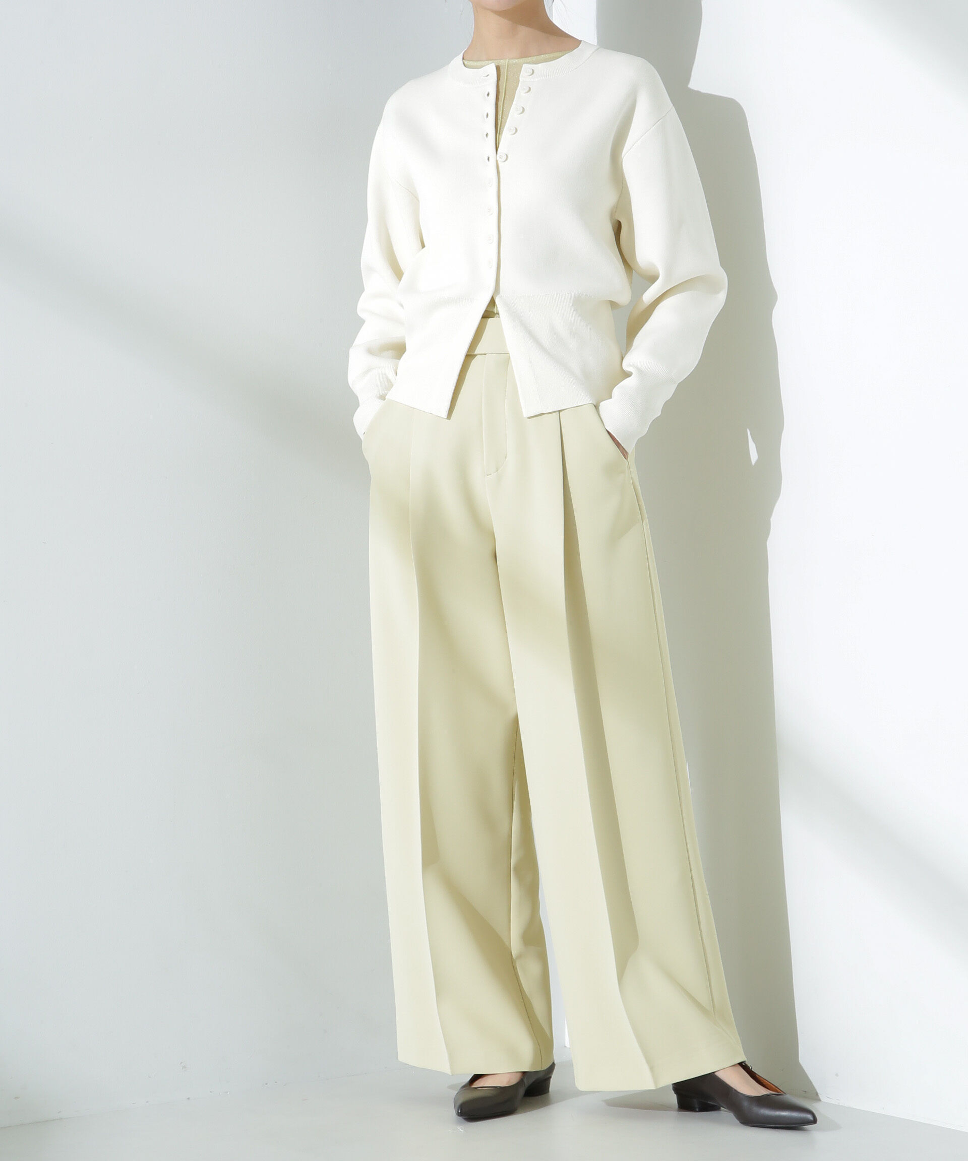 nano･universe「ツイルワイドスラックス」|チノ|