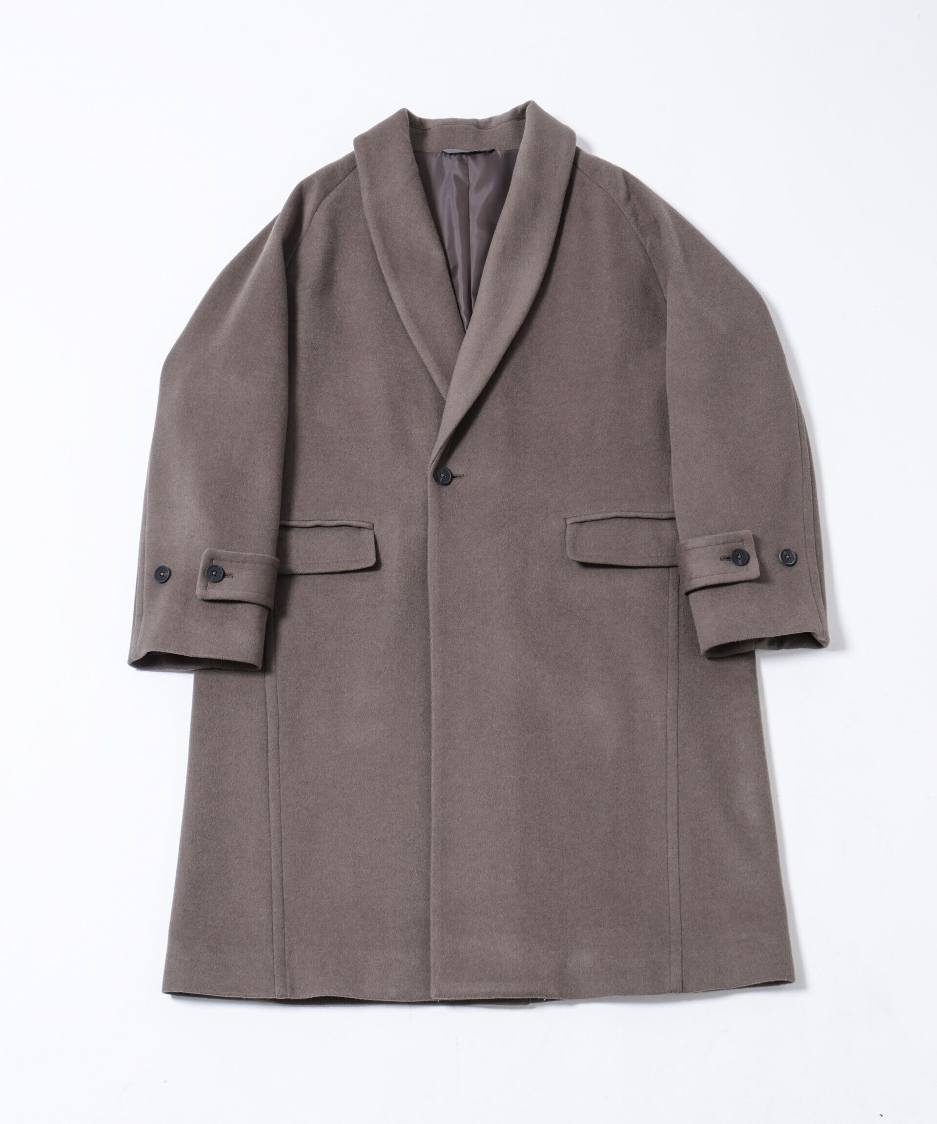 nano･universe「｢ASSEMBLANC｣シルクブレンドダブルクロスショールカラーコート」|その他|