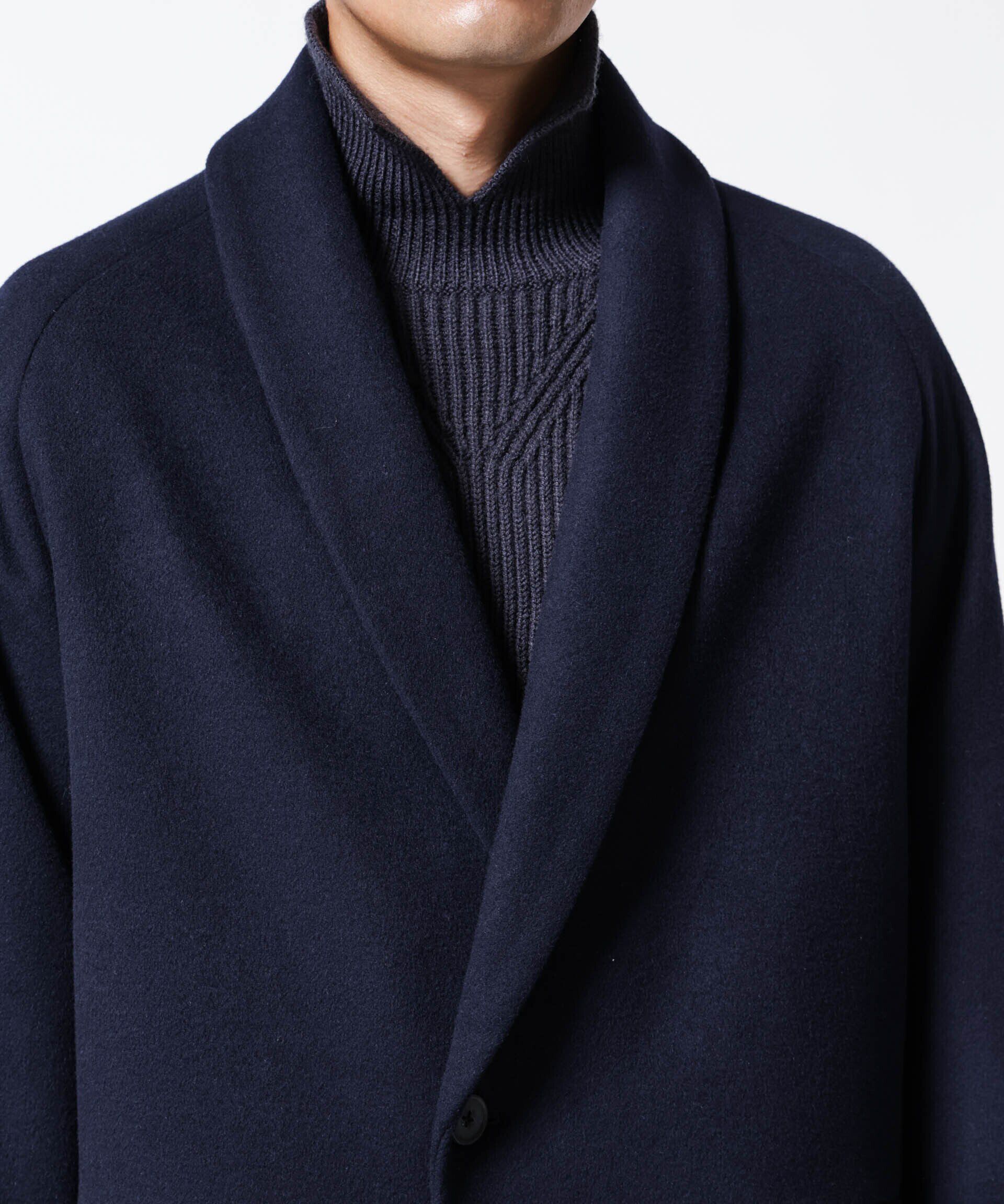 nano･universe「｢ASSEMBLANC｣シルクブレンドダブルクロスショールカラーコート」|その他|