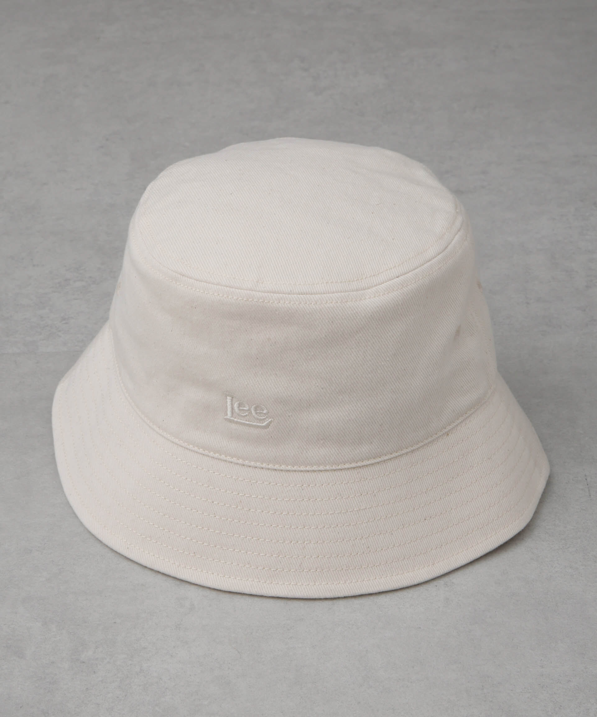 nano･universe「Lee/LE NO-DYE BUCKET HAT」|キャップ・キャスケット|ホワイト