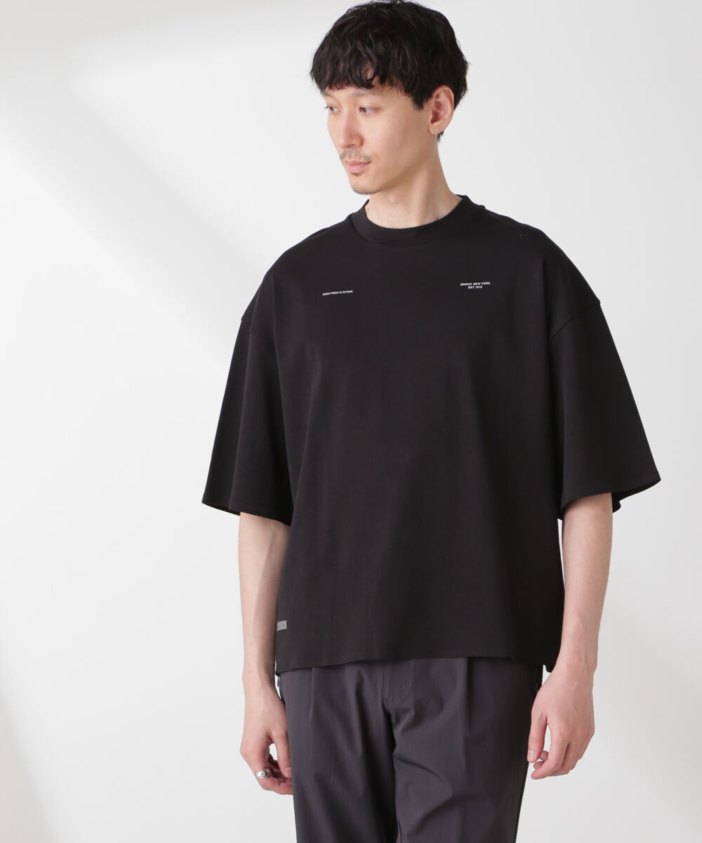 nano･universe「｢EVERLAST｣ アンチスメル リラックスフィット プリントTシャツ」|Tシャツ・カットソー|ブラック