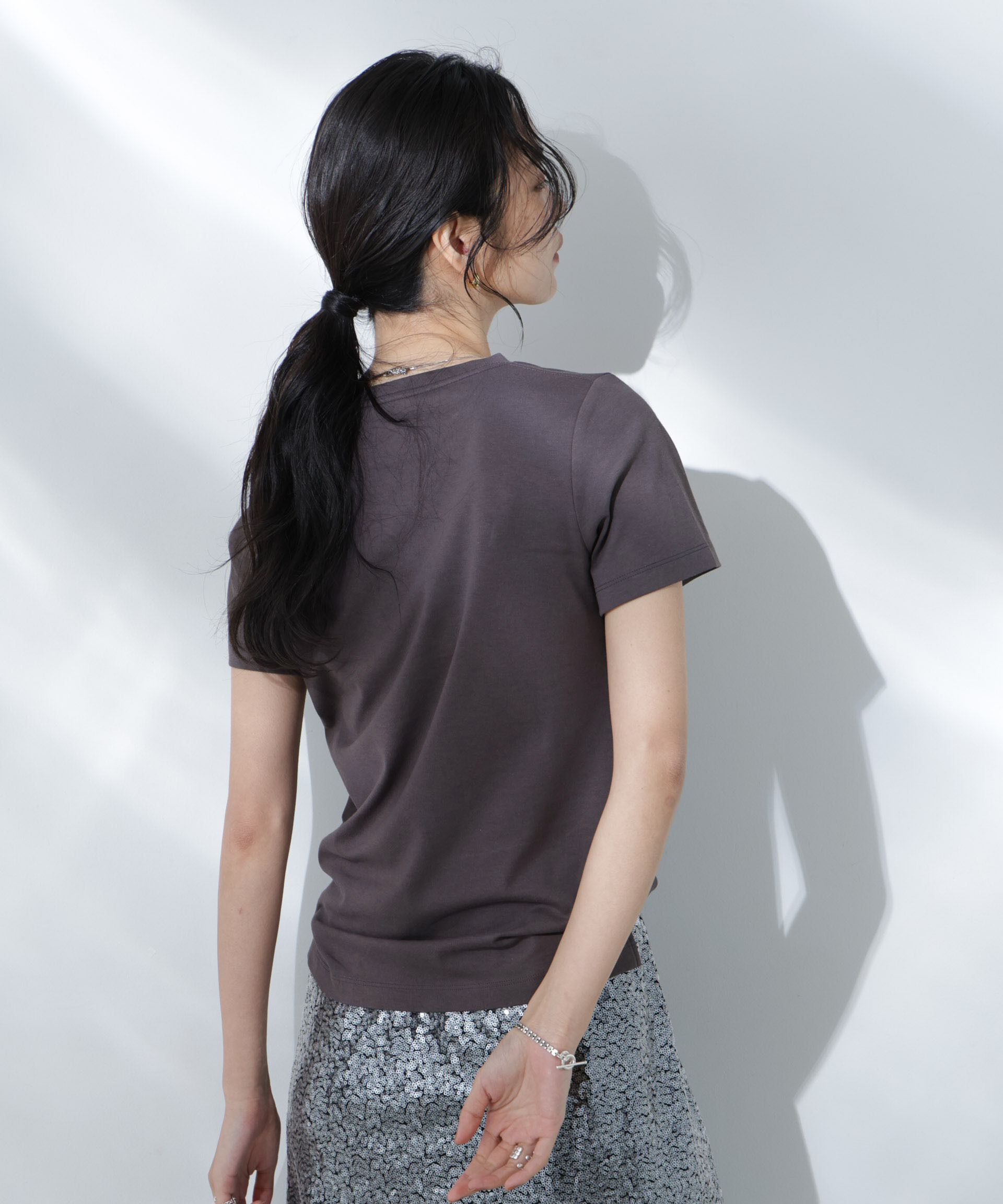 nano･universe「Anti Soaked(R) 汗染み防止VネックTシャツ」|Tシャツ・カットソー|