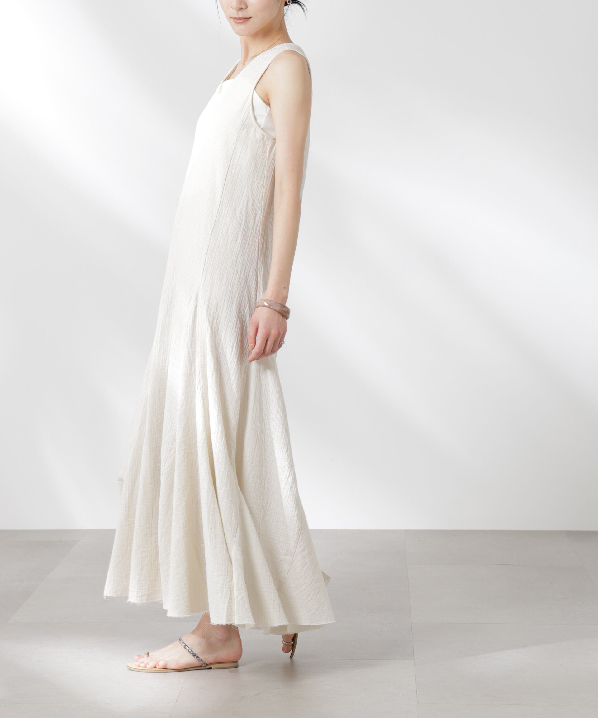 nano･universe「GREYCHORD/ASHLEY スリーブレスドレス」|ワンピース|