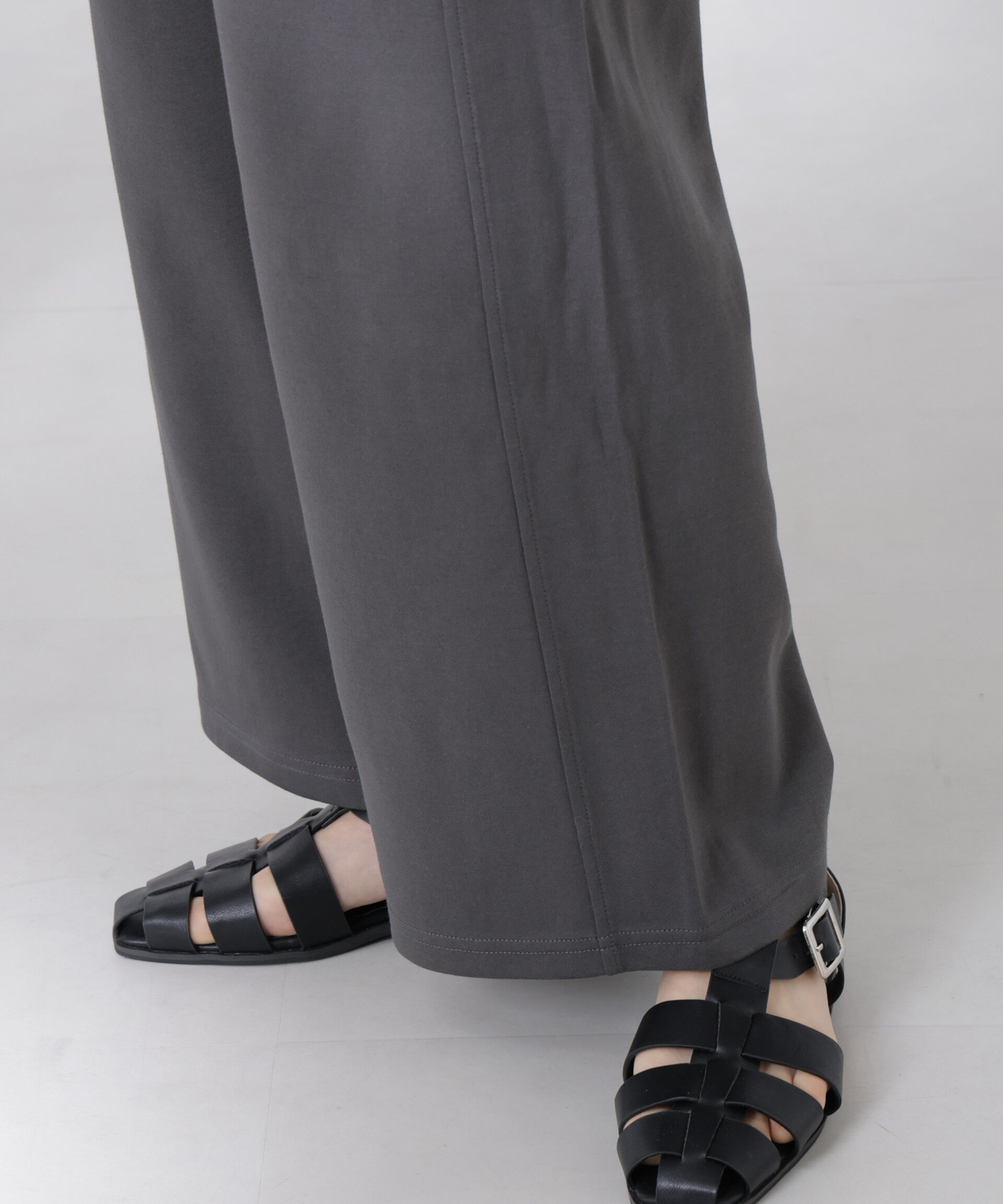 nano･universe「ダンボールカットワイドパンツ」|チノ|