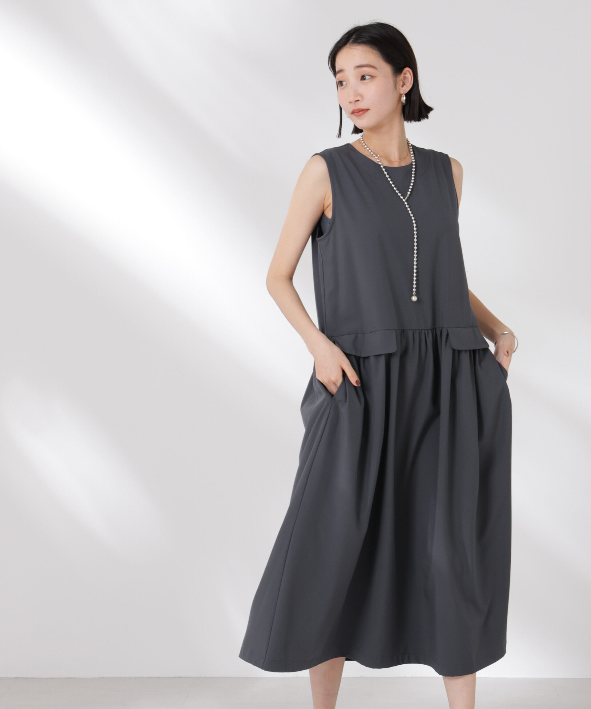 nano･universe「ウェスト切り替えワンピース」|ワンピース|