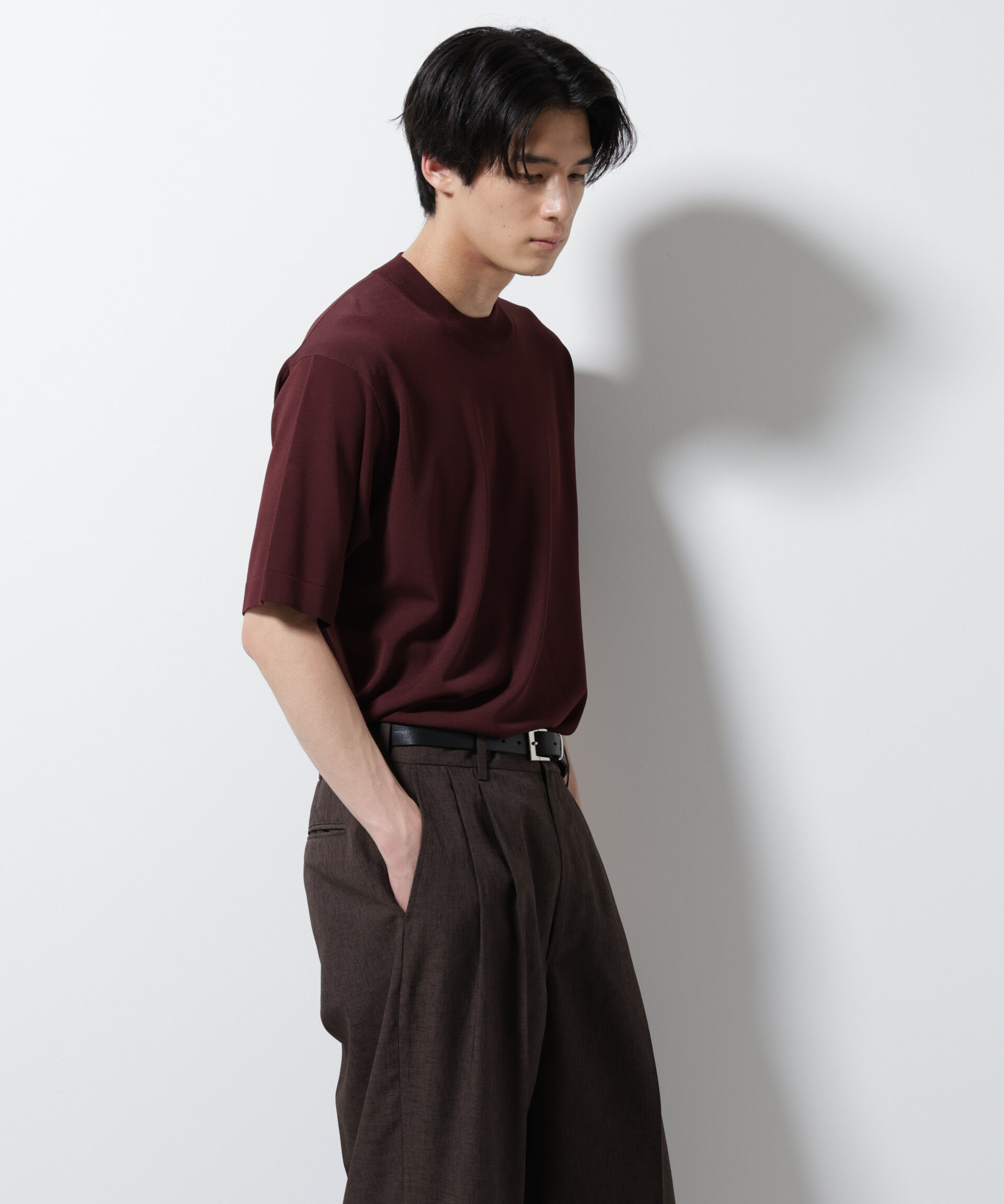 nano･universe「｢ELITE 7 FUNCTION｣モックネックニット」|ニット・セーター|