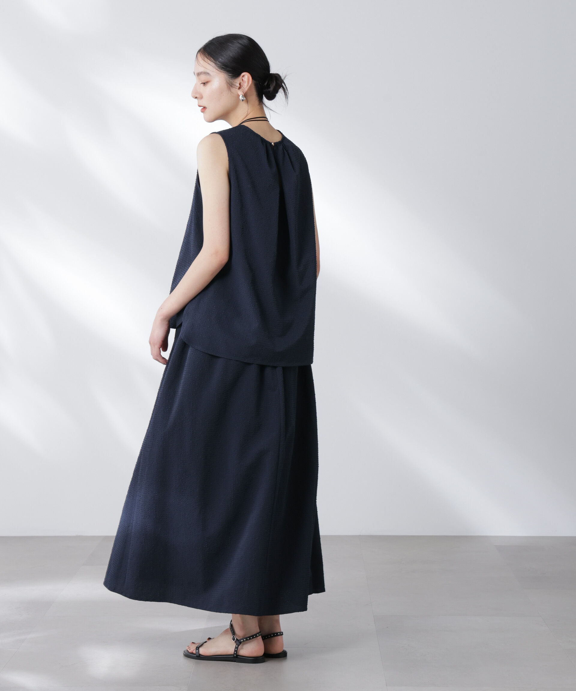 nano･universe「サッカーブラウス&times;スカートセットアップ」|ワンピース|