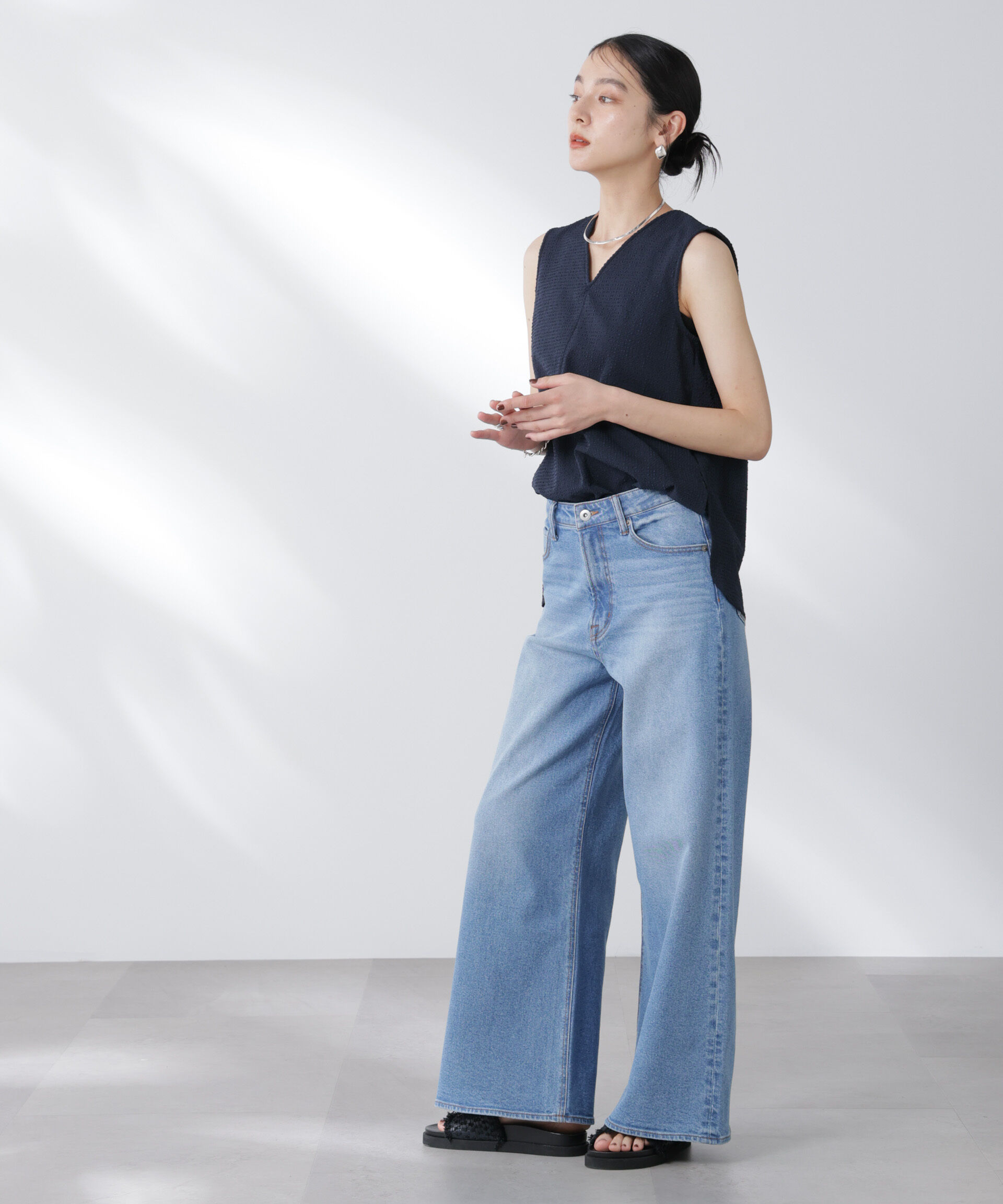 nano･universe「サッカーブラウス&times;スカートセットアップ」|ワンピース|