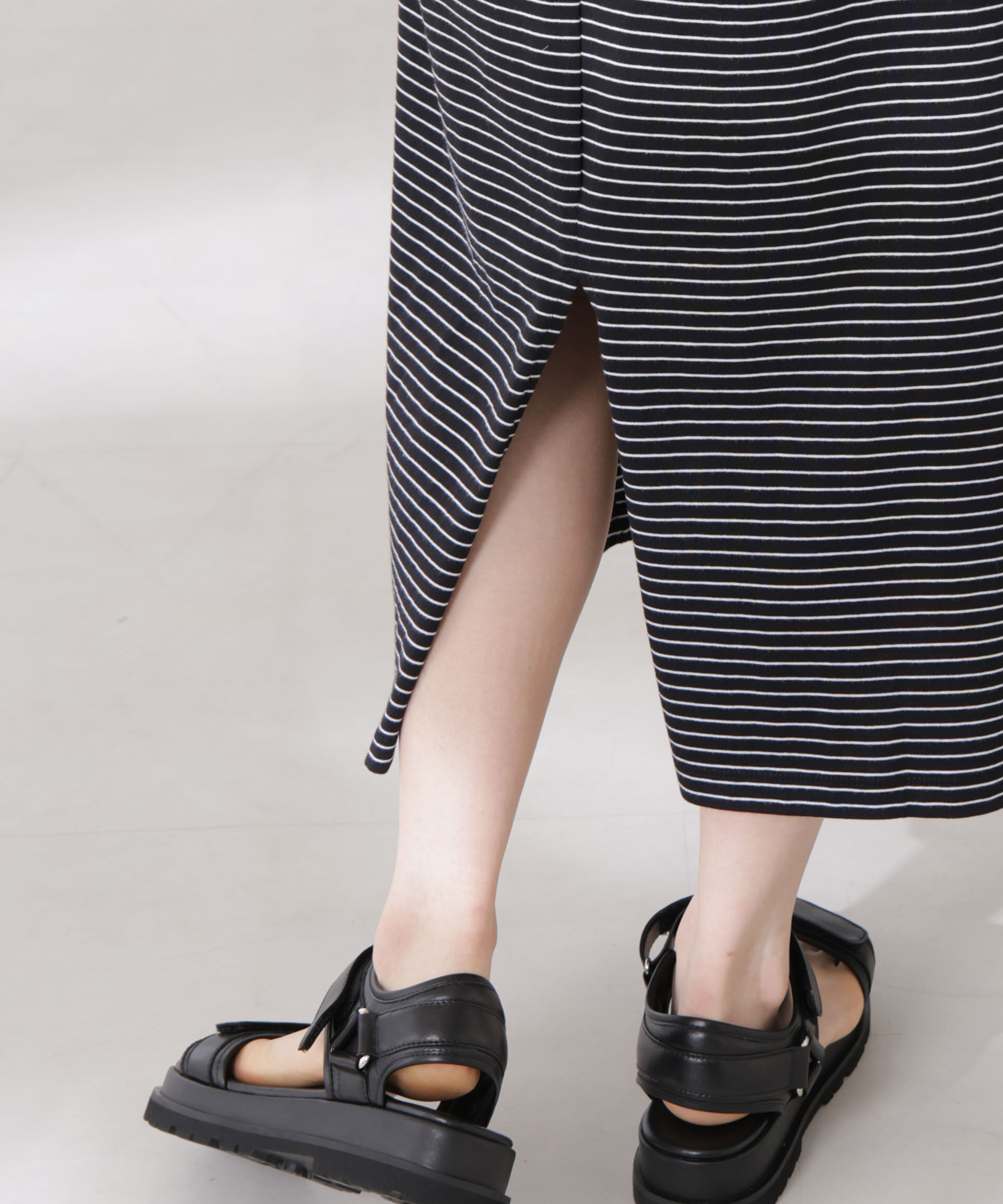 nano･universe「ボーダーノースリーブワンピース」|ワンピース|