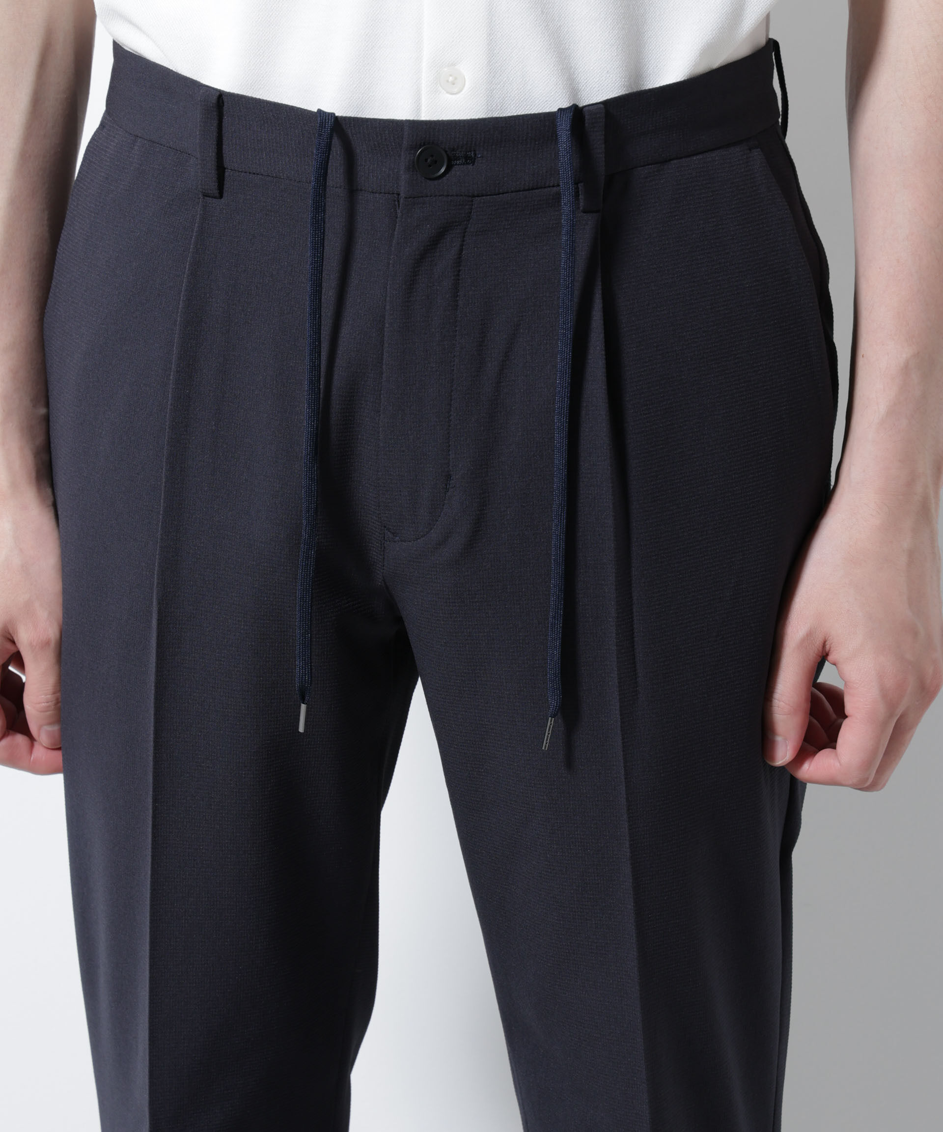 nano･universe「｢Damerino｣DotAir(R)ミニホールストレッチセットアップ/吸水速乾」|スーツ|