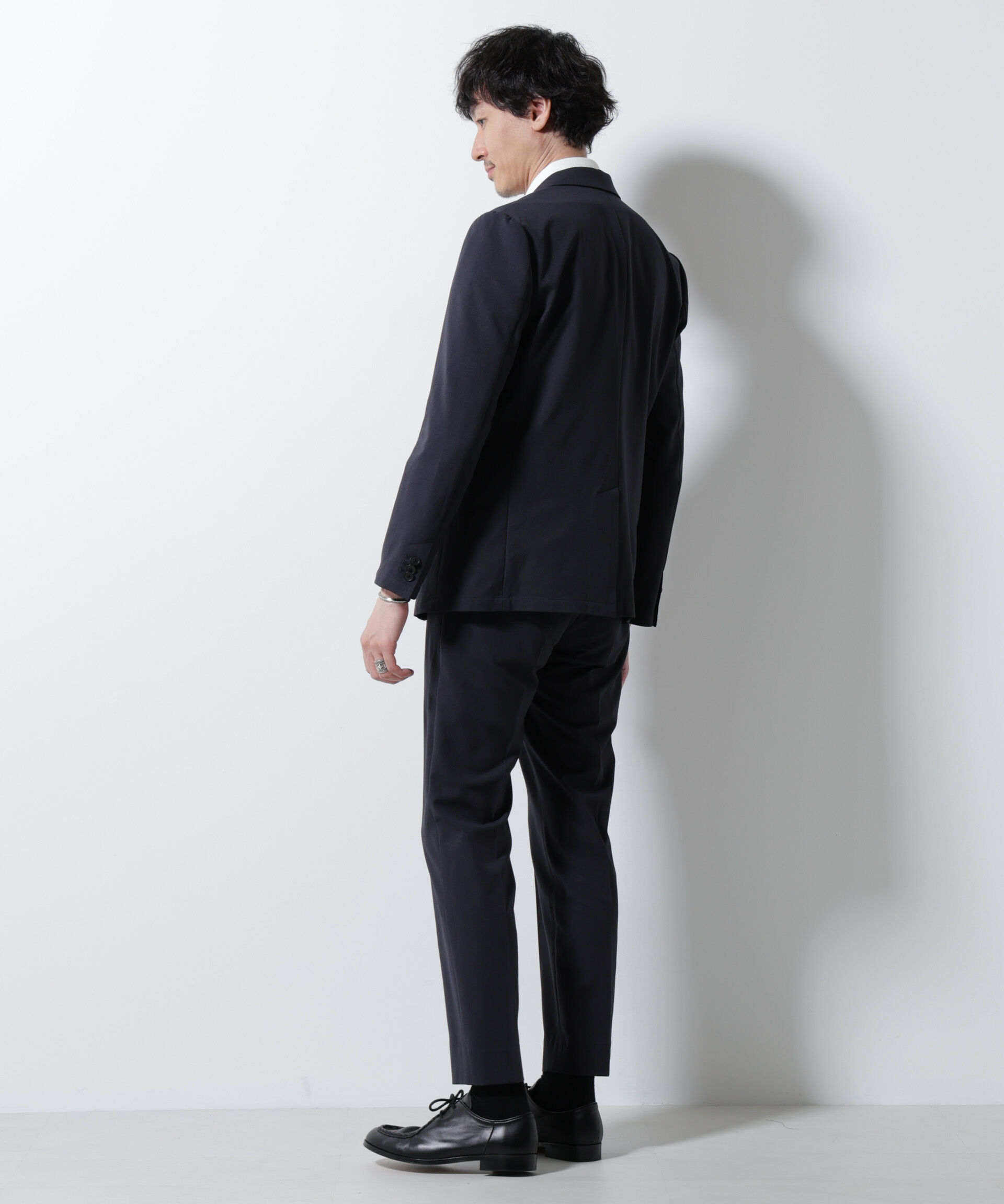 nano･universe「｢Damerino｣DotAir(R)ミニホールストレッチセットアップ/吸水速乾」|スーツ|