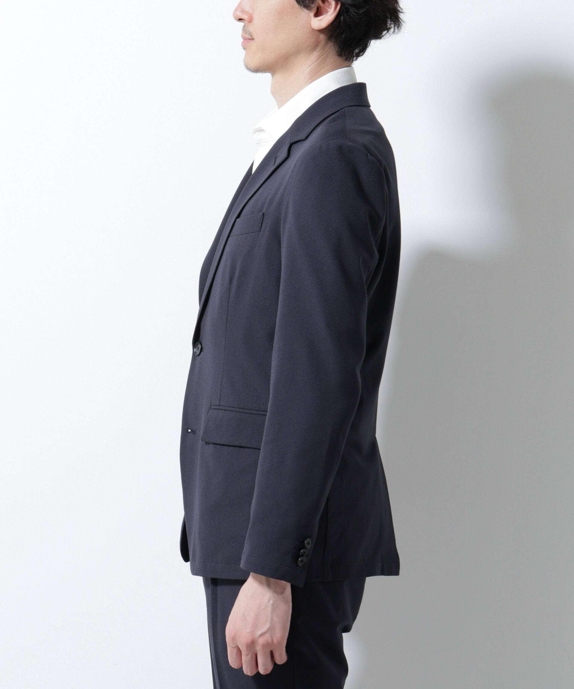 nano･universe「｢Damerino｣DotAir(R)ミニホールストレッチセットアップ/吸水速乾」|スーツ|