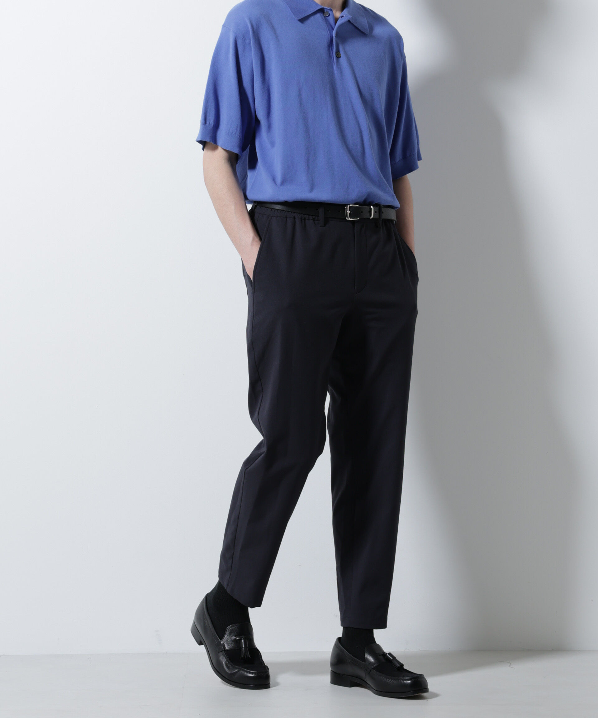 nano･universe「DotAir(R)ミニホールストレッチイージーパンツ/吸水速乾(セットアップ可)」|チノ|