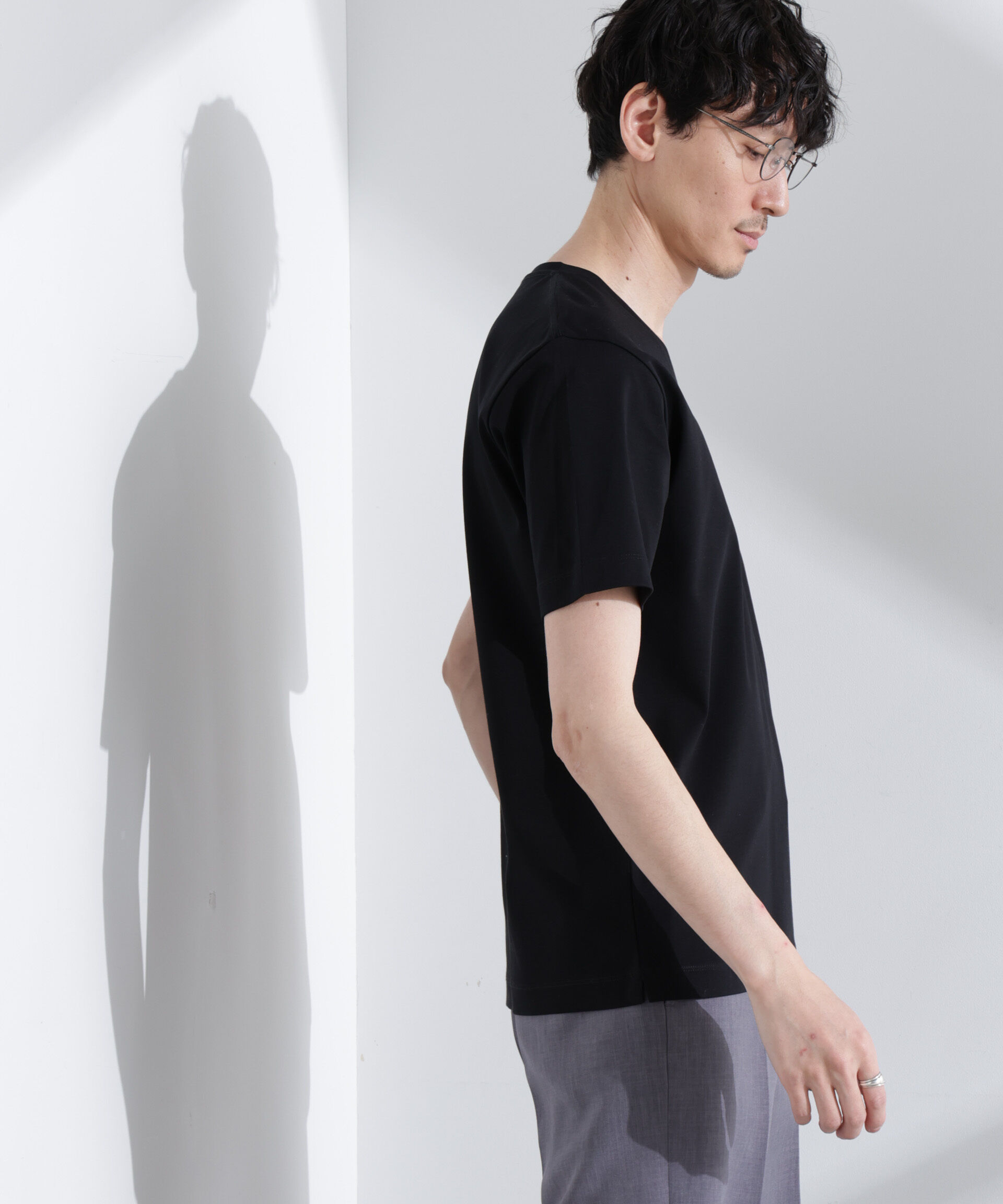  「アンチスメル VネックTシャツ 半袖」|Tシャツ・カットソー|