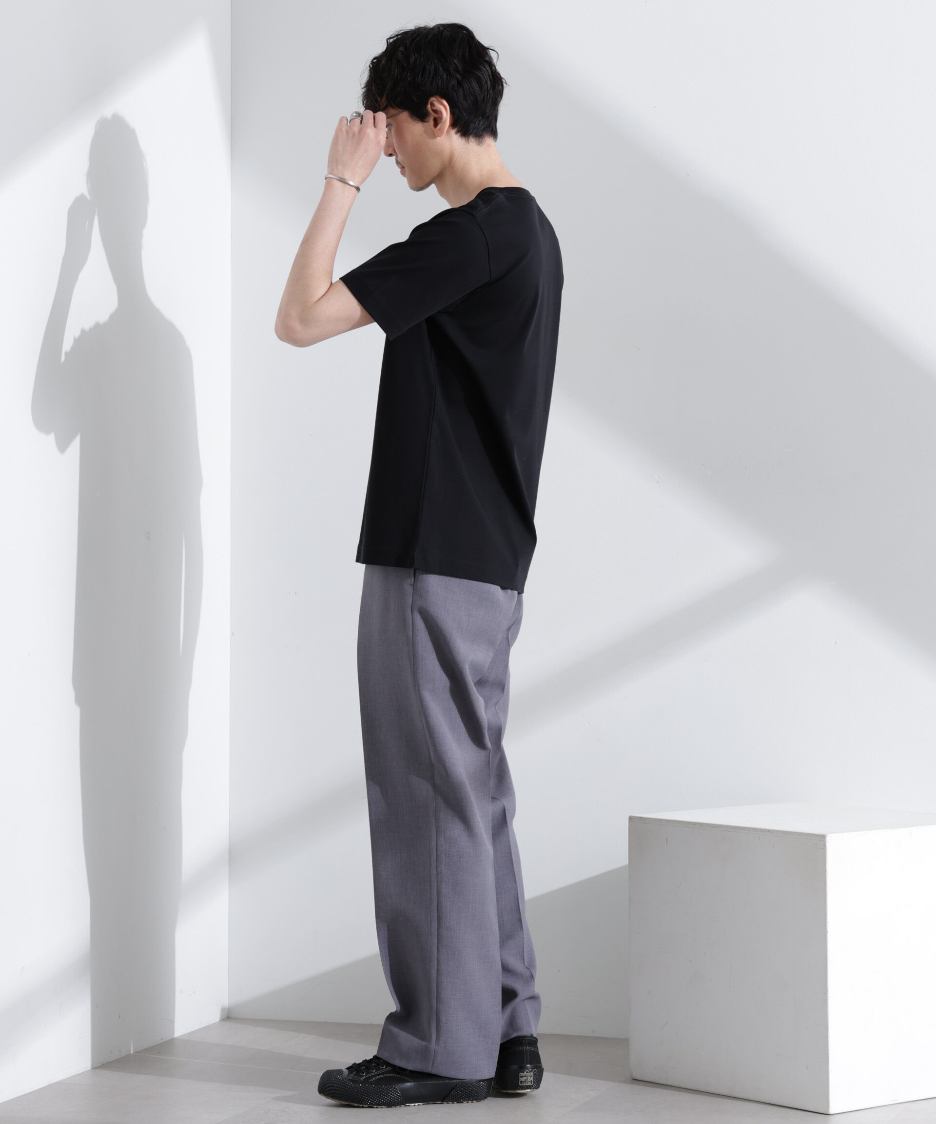  「アンチスメル VネックTシャツ 半袖」|Tシャツ・カットソー|