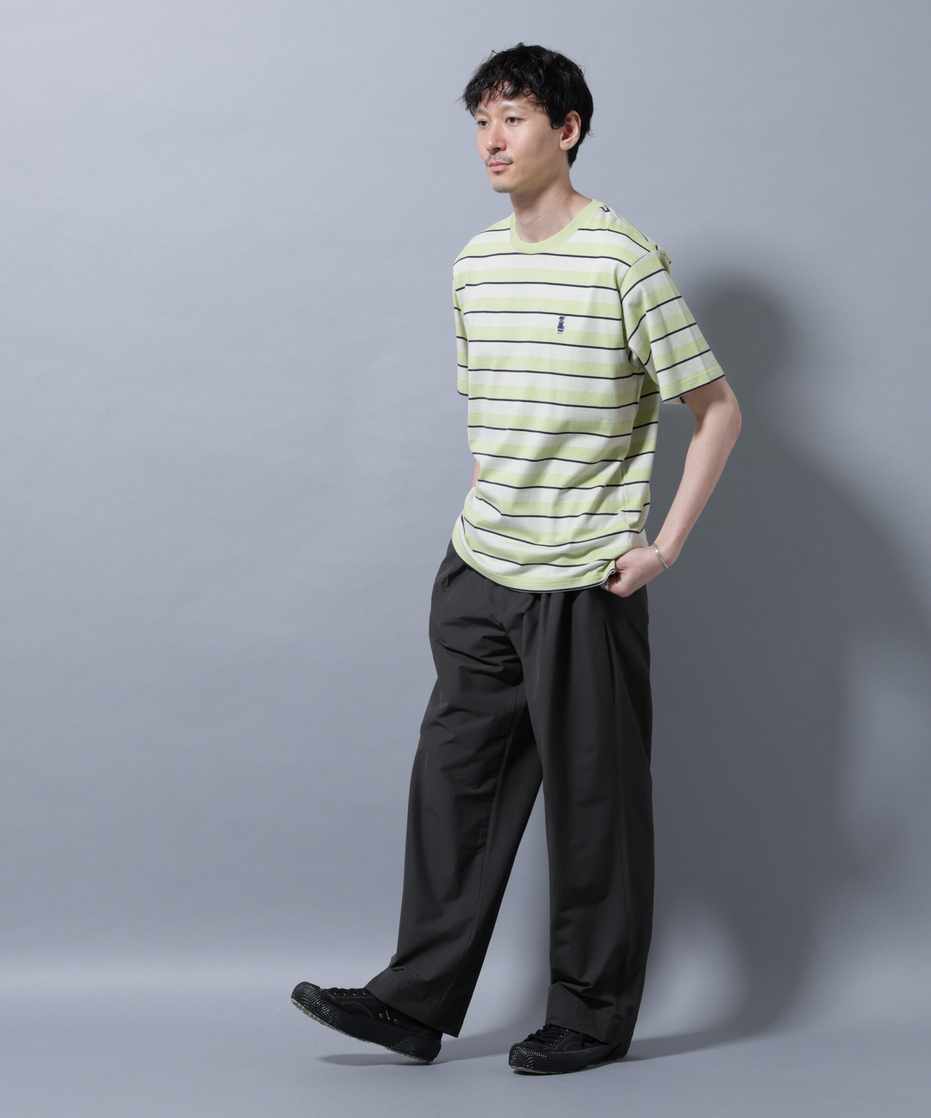 nano･universe「ナノベアボーダーTシャツ 半袖」|Tシャツ・カットソー|