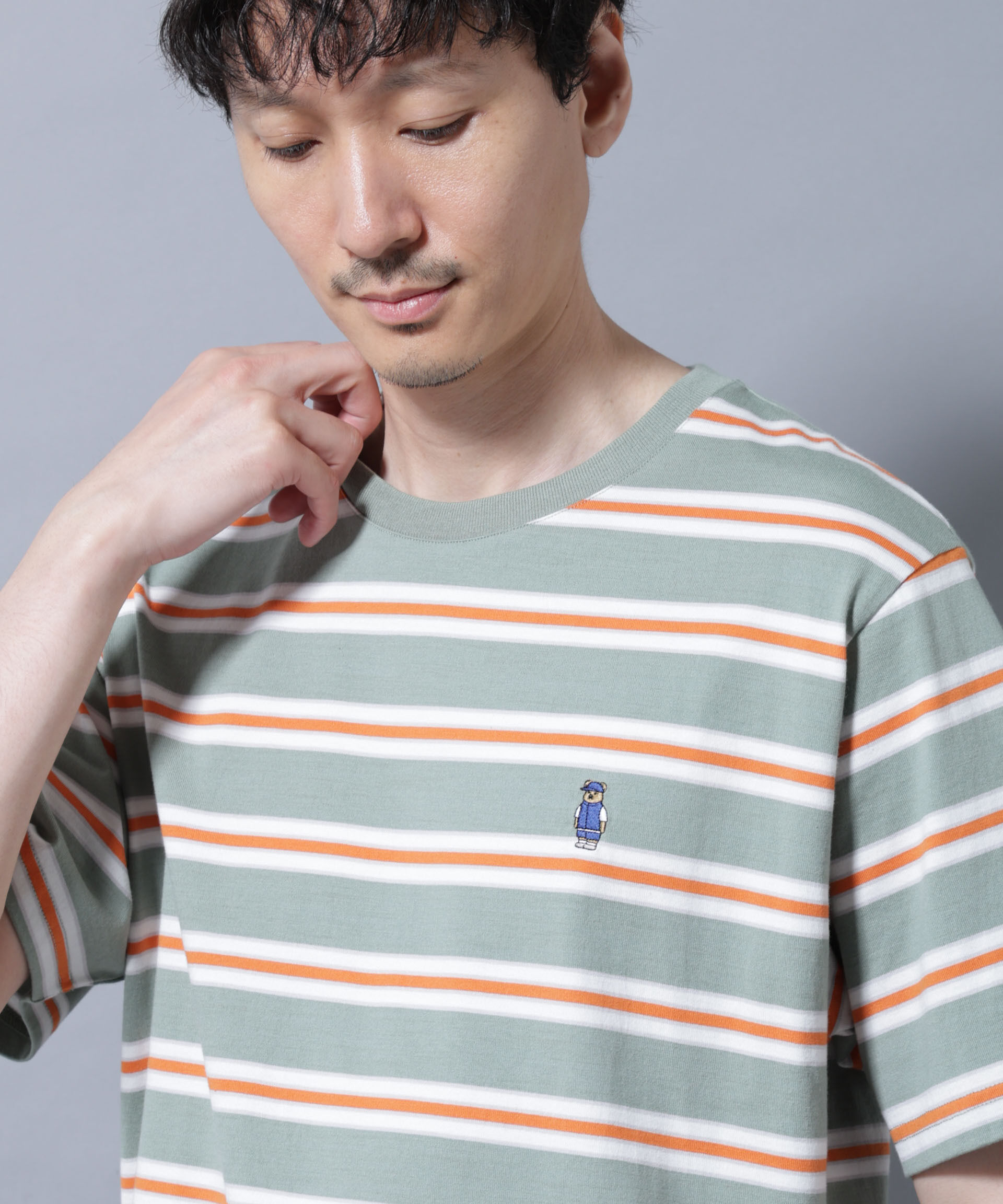 nano･universe「ナノベアボーダーTシャツ 半袖」|Tシャツ・カットソー|