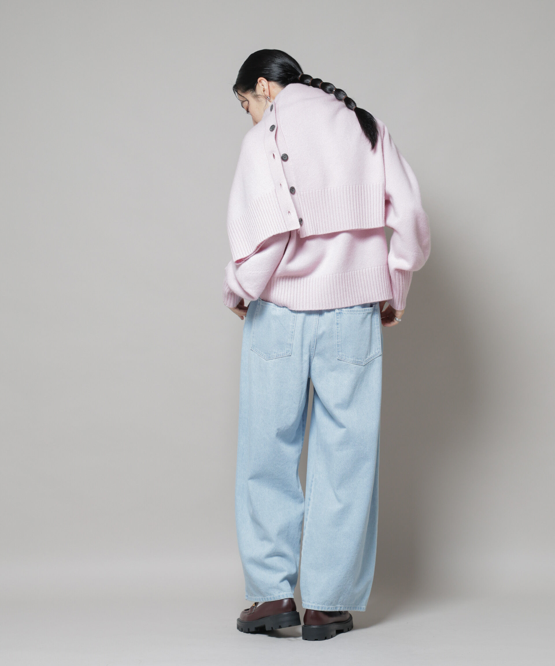 nano･universe「ドロストデニムパンツ(セットアップ可)」|チノ|
