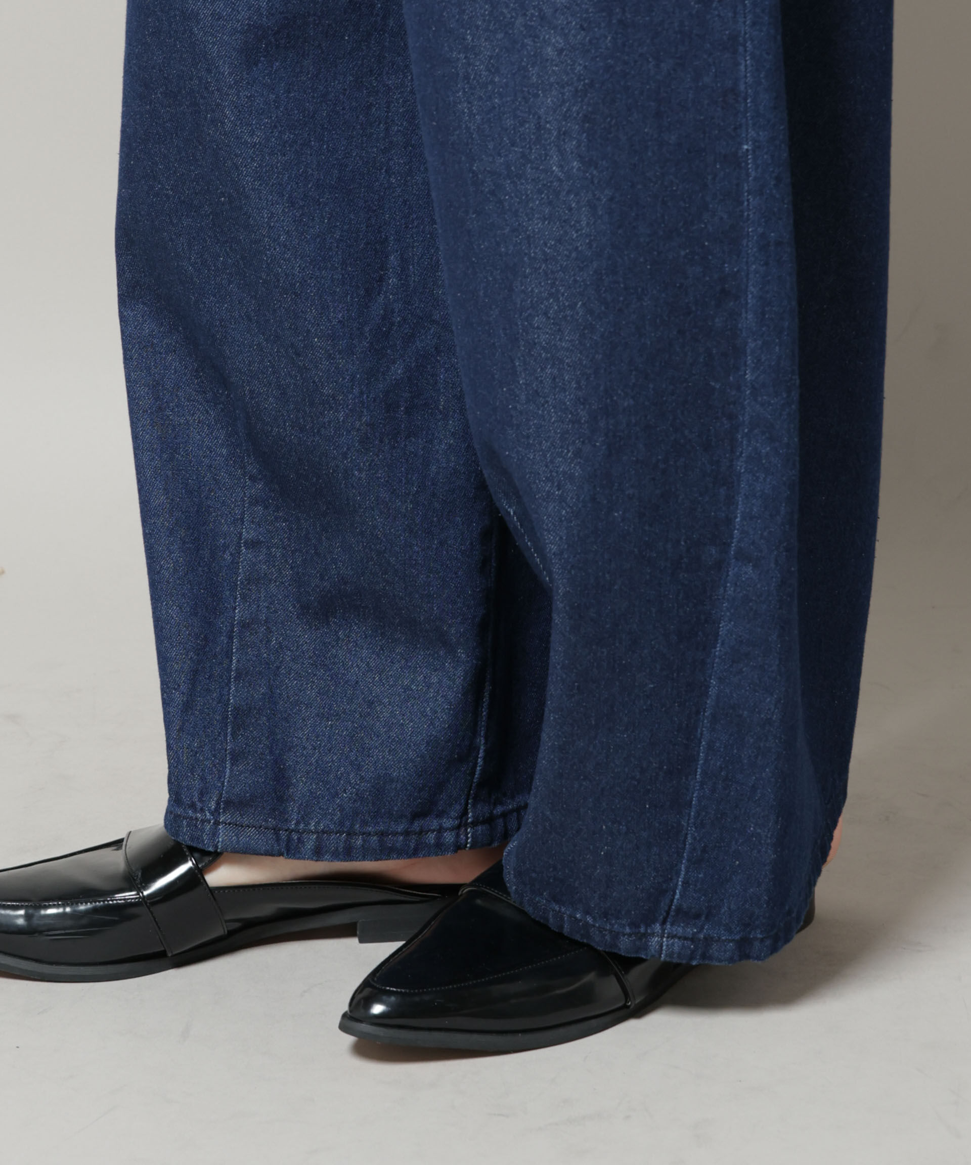 nano･universe「ドロストデニムパンツ(セットアップ可)」|チノ|