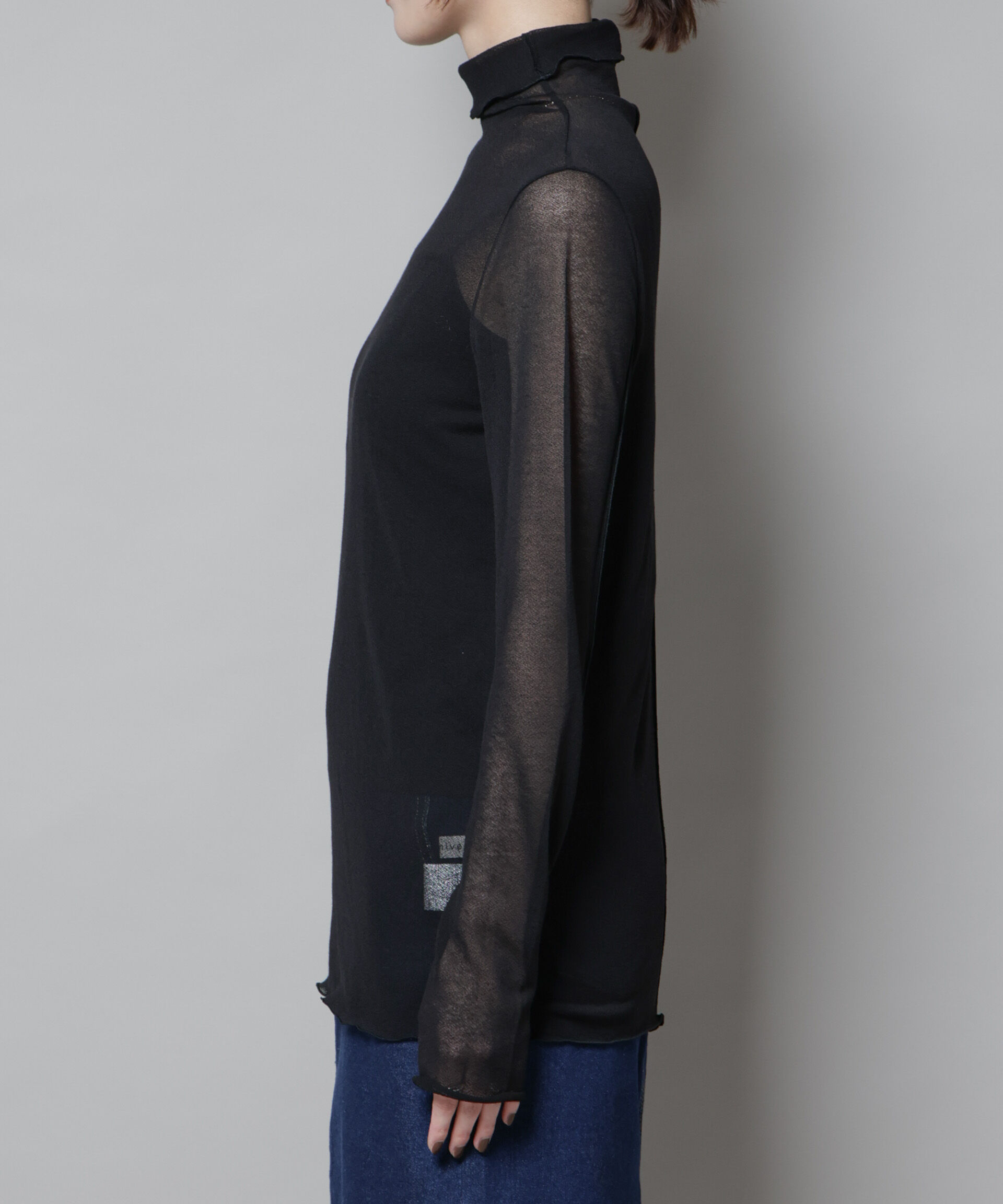 nano･universe「梨地シアータートルカットトップス」|Tシャツ・カットソー|